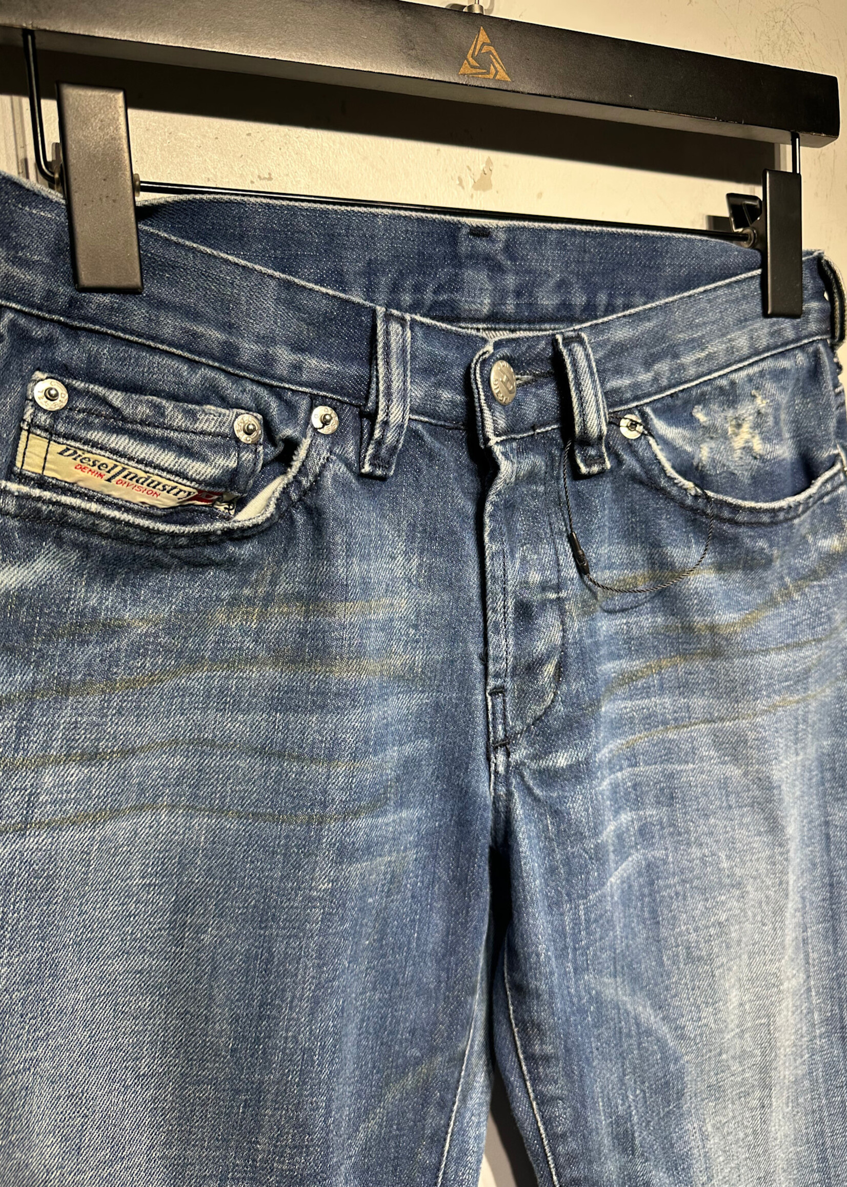 Diesel Orange Stripe Flare Jeans 27