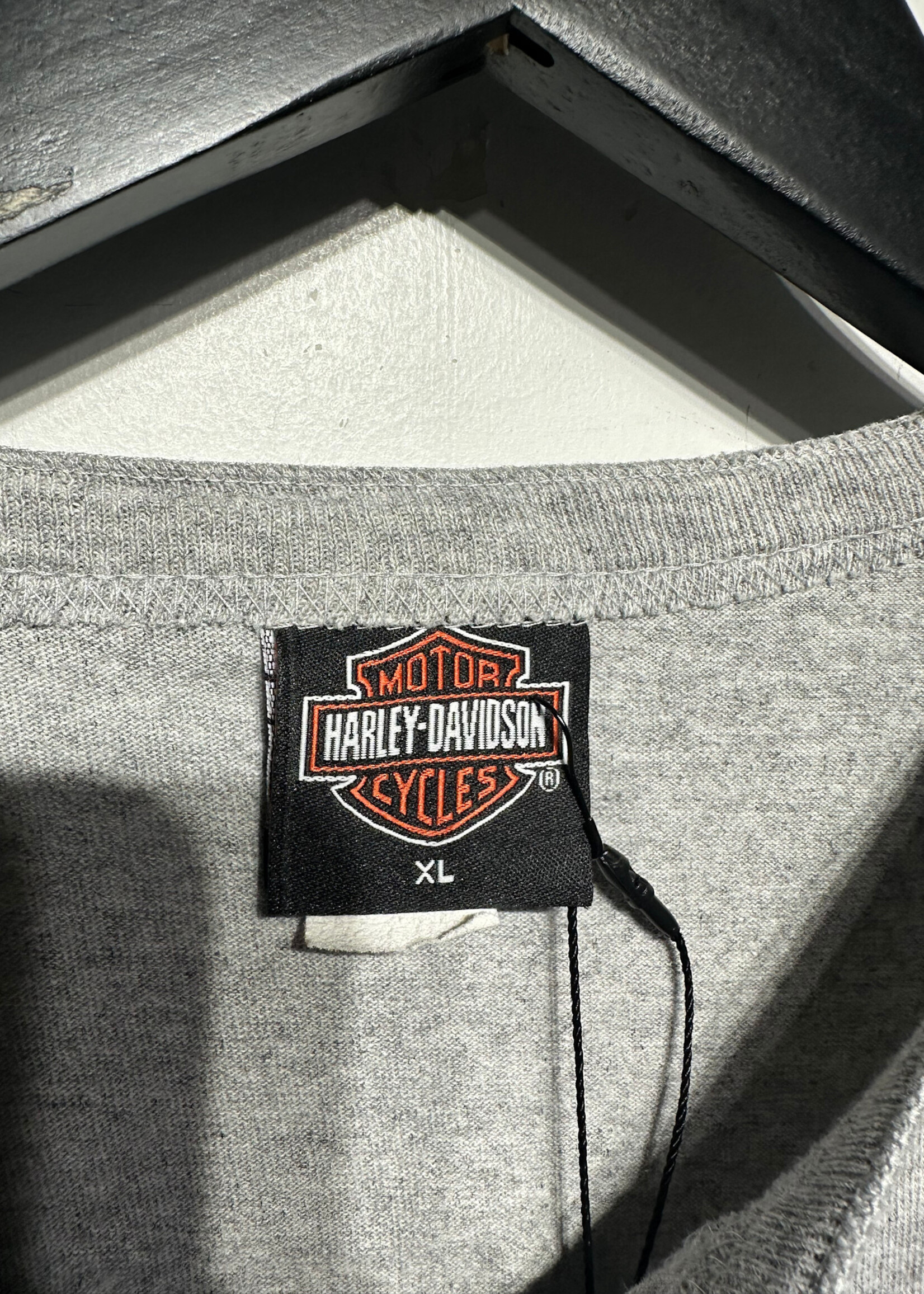 Harley Vintage Washington Grey Henley XL