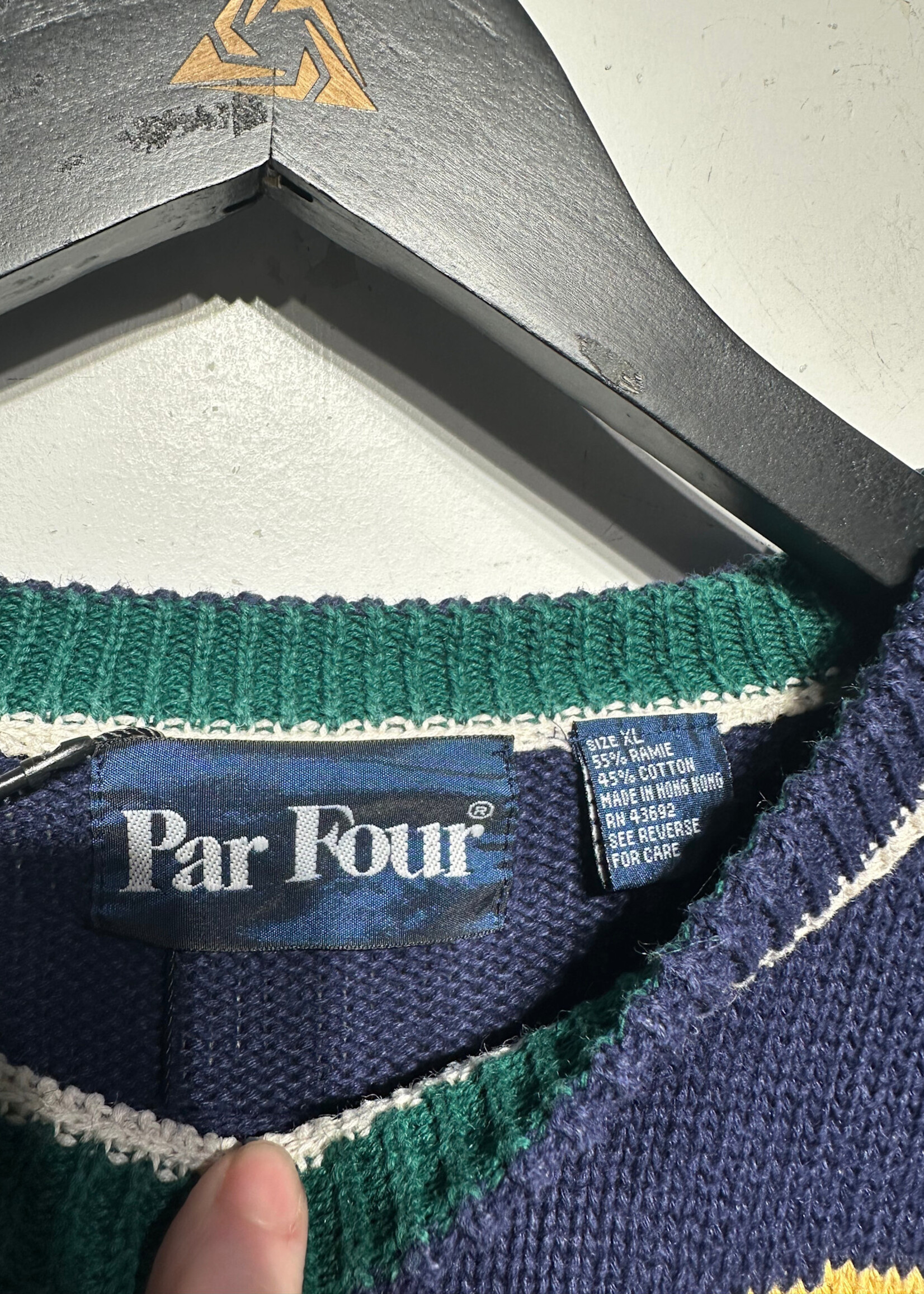 Par Four Vintage Knit Golf Sweater XL
