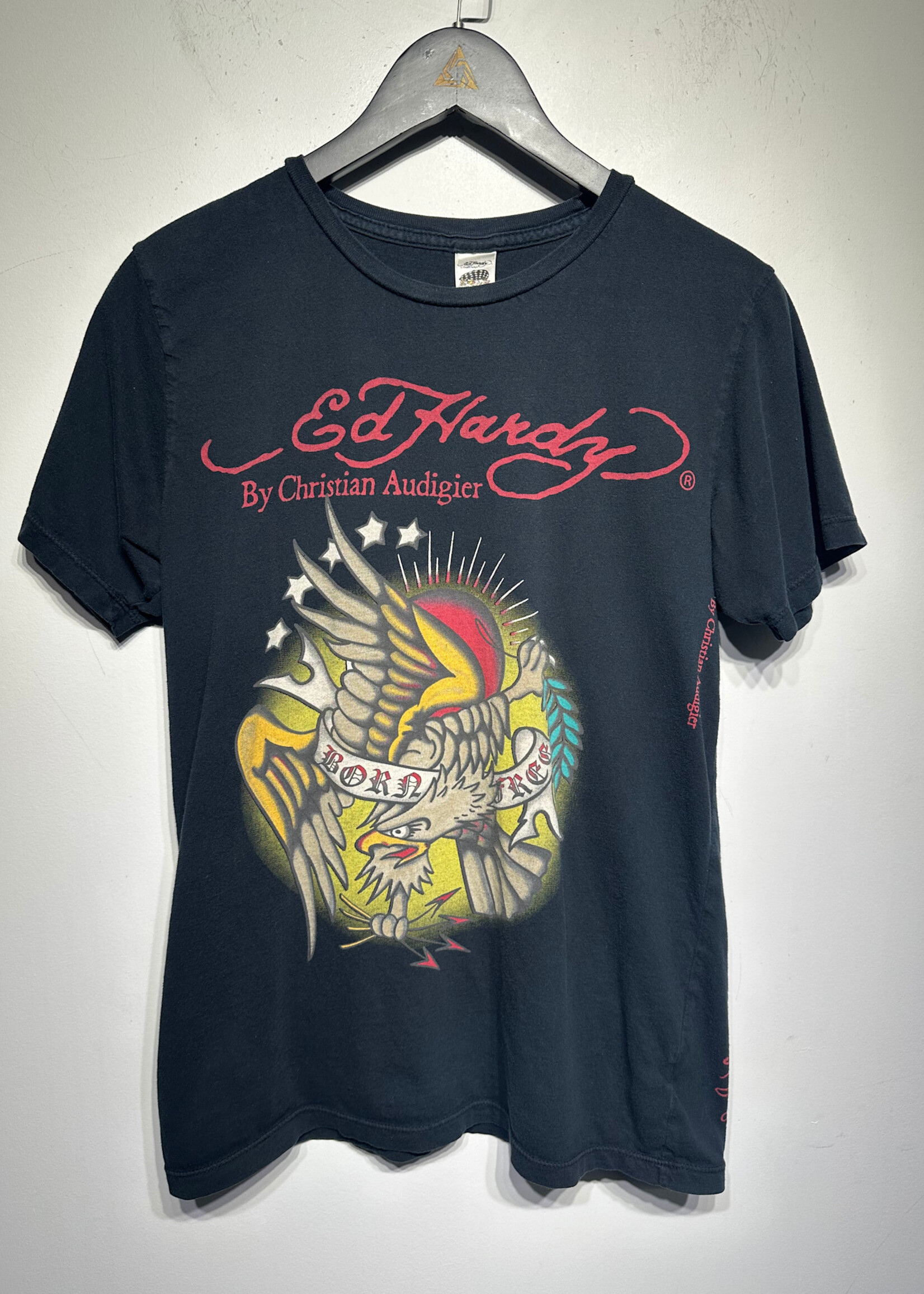 Ed Hardy Born Free Black Tee M