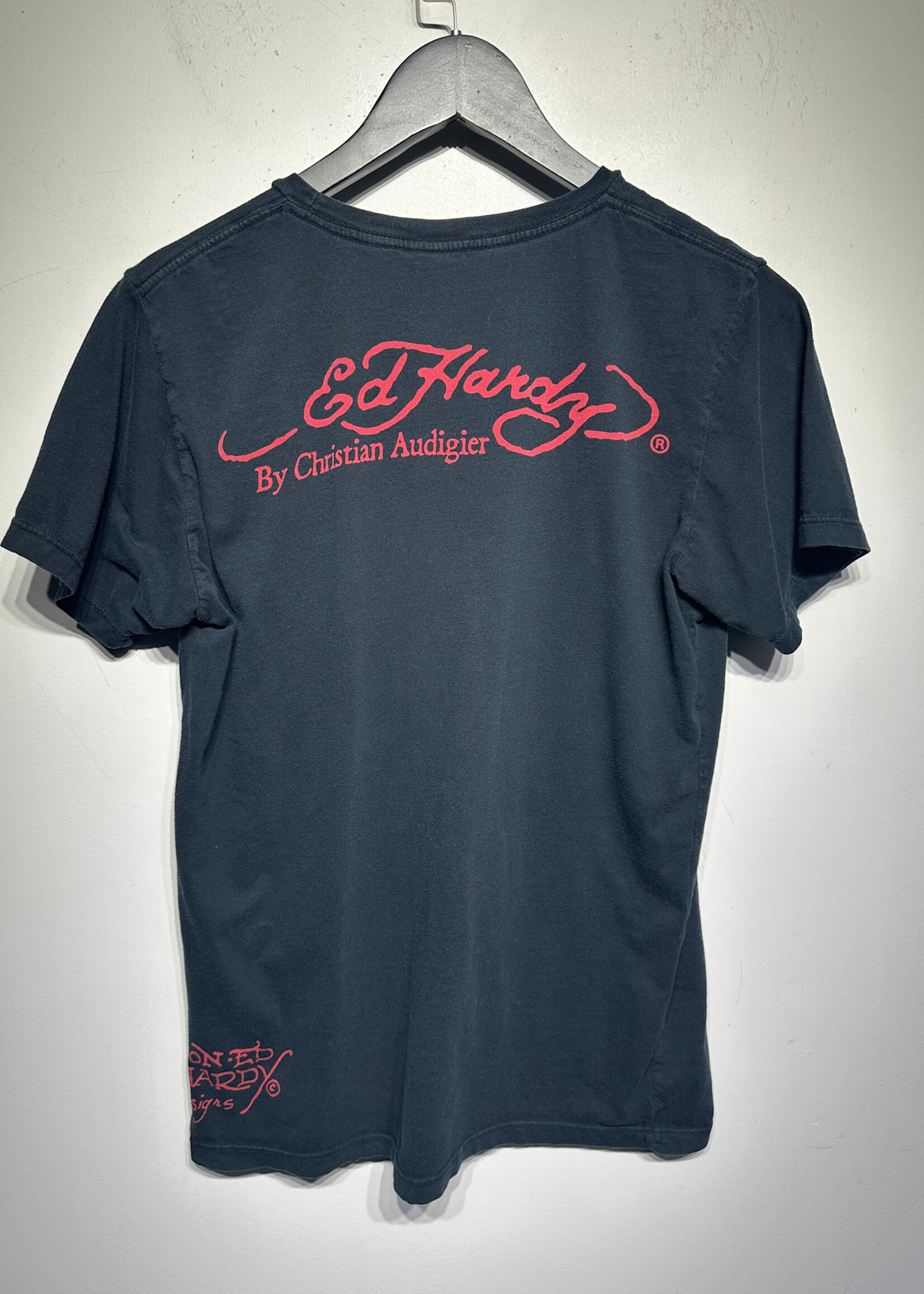 Ed Hardy Born Free Black Tee M