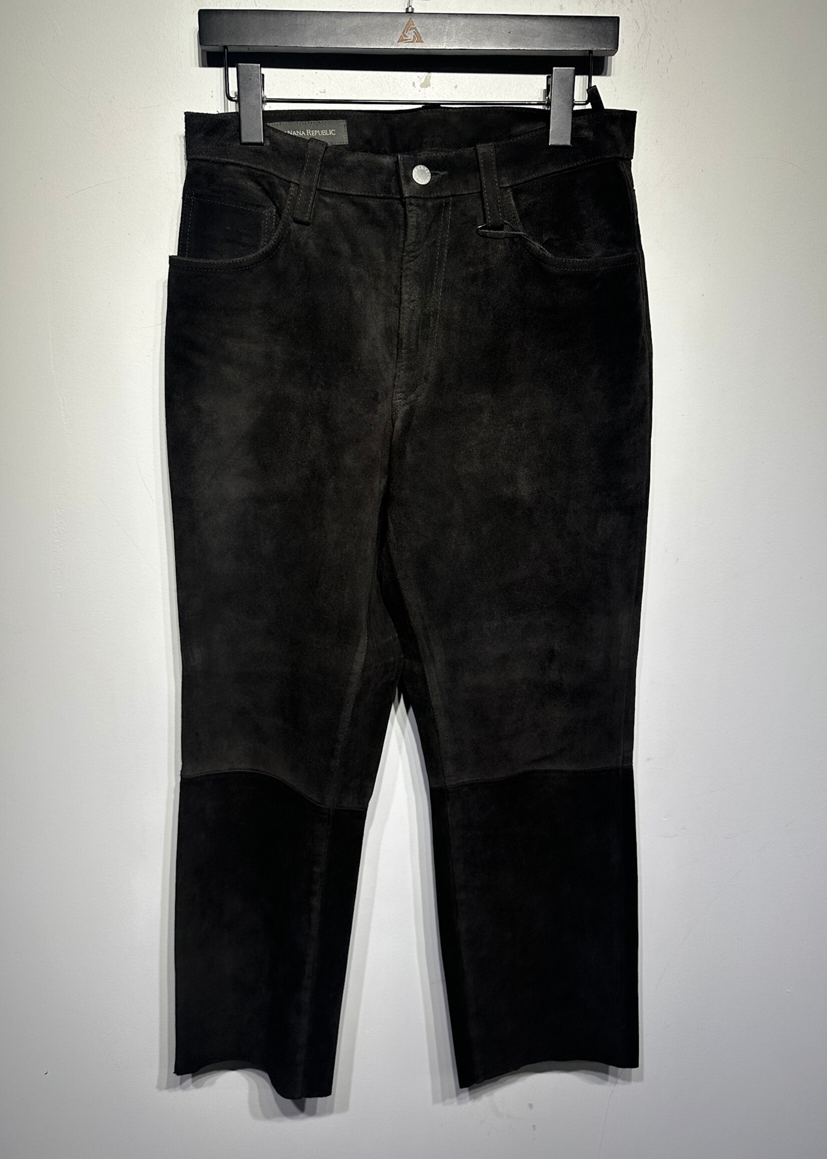 Banana Republic Black Suede Pants 30