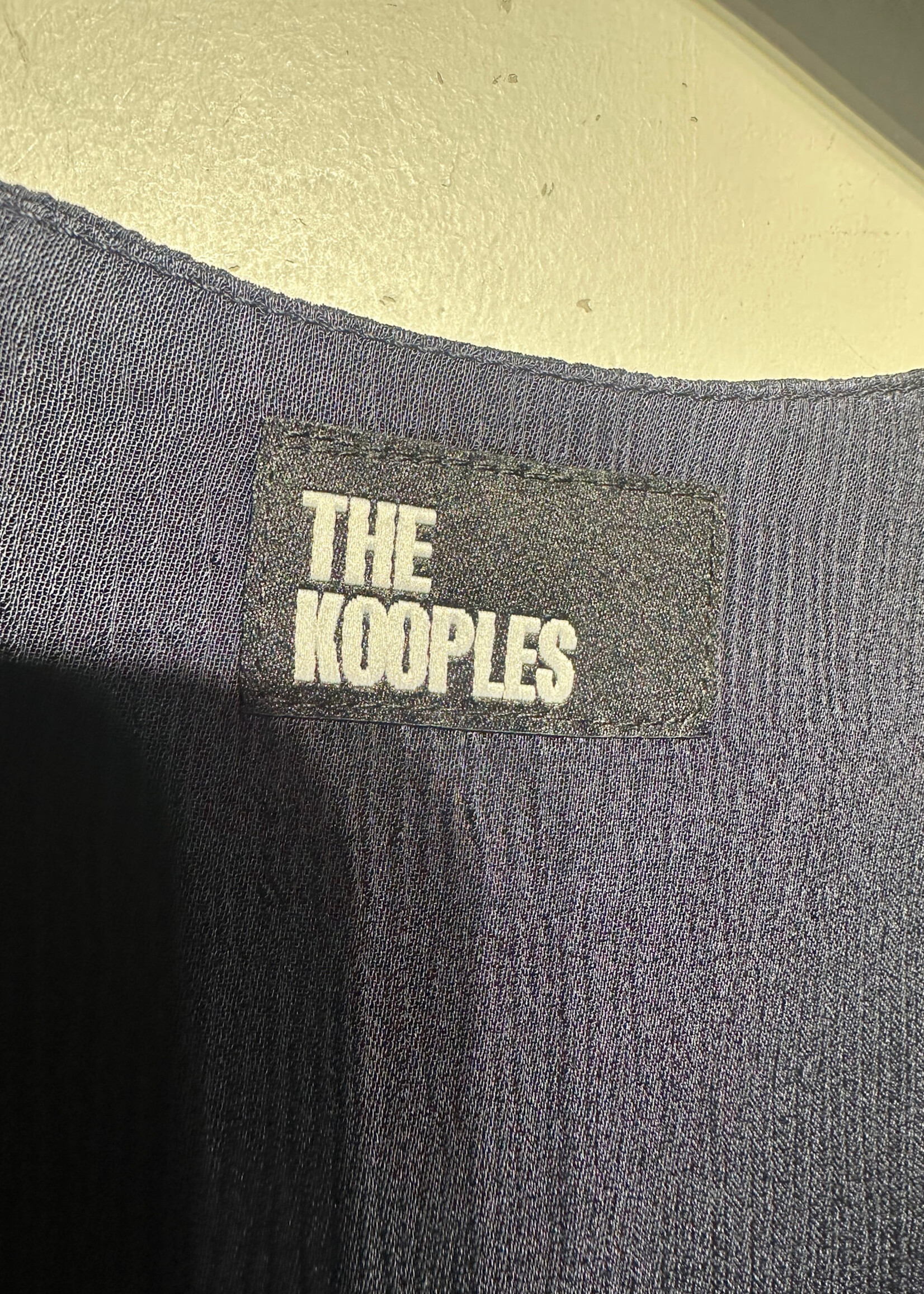 NWT Kooples Blue Button LS Dress 0/XS