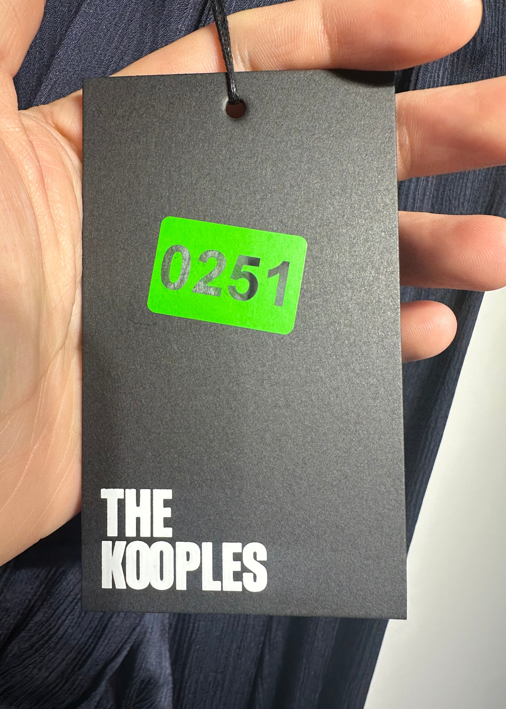 NWT Kooples Blue Button LS Dress 0/XS