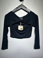 NWT Ser.o.ya Black Cutout Top M (Retail: $200+)