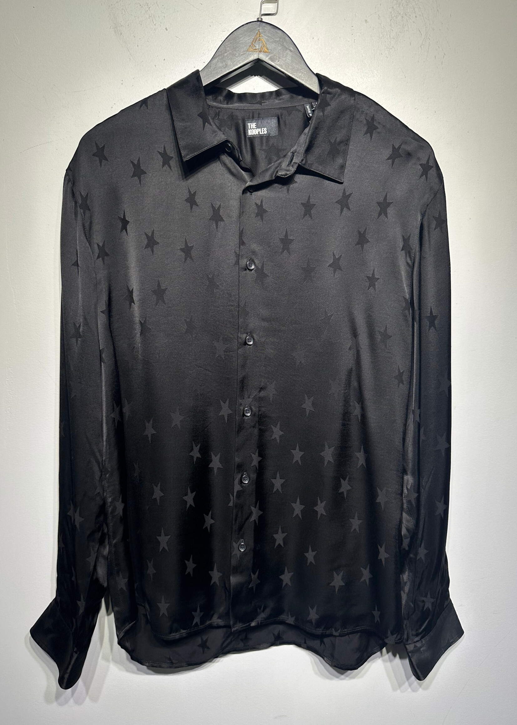 NWT Kooples Black Star Print Blouse M