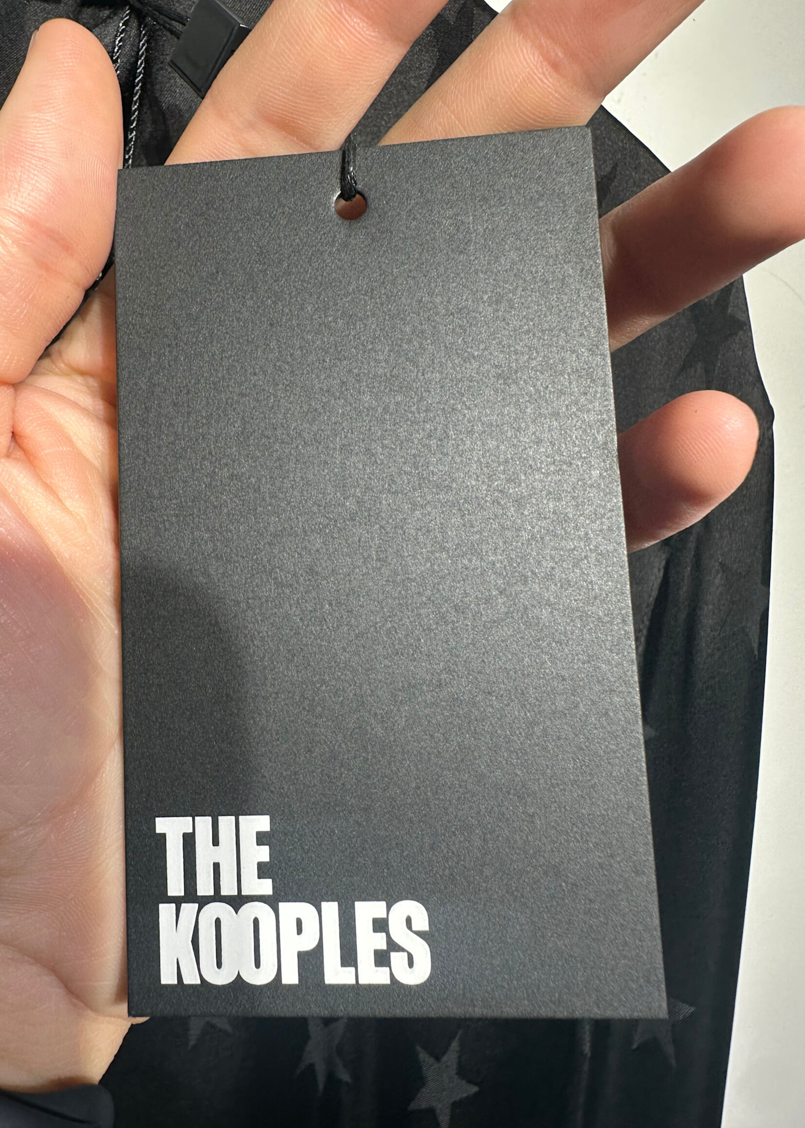 NWT Kooples Black Star Print Blouse M