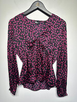 NWT Kooples Pink Flower Print Blouse 1/XS