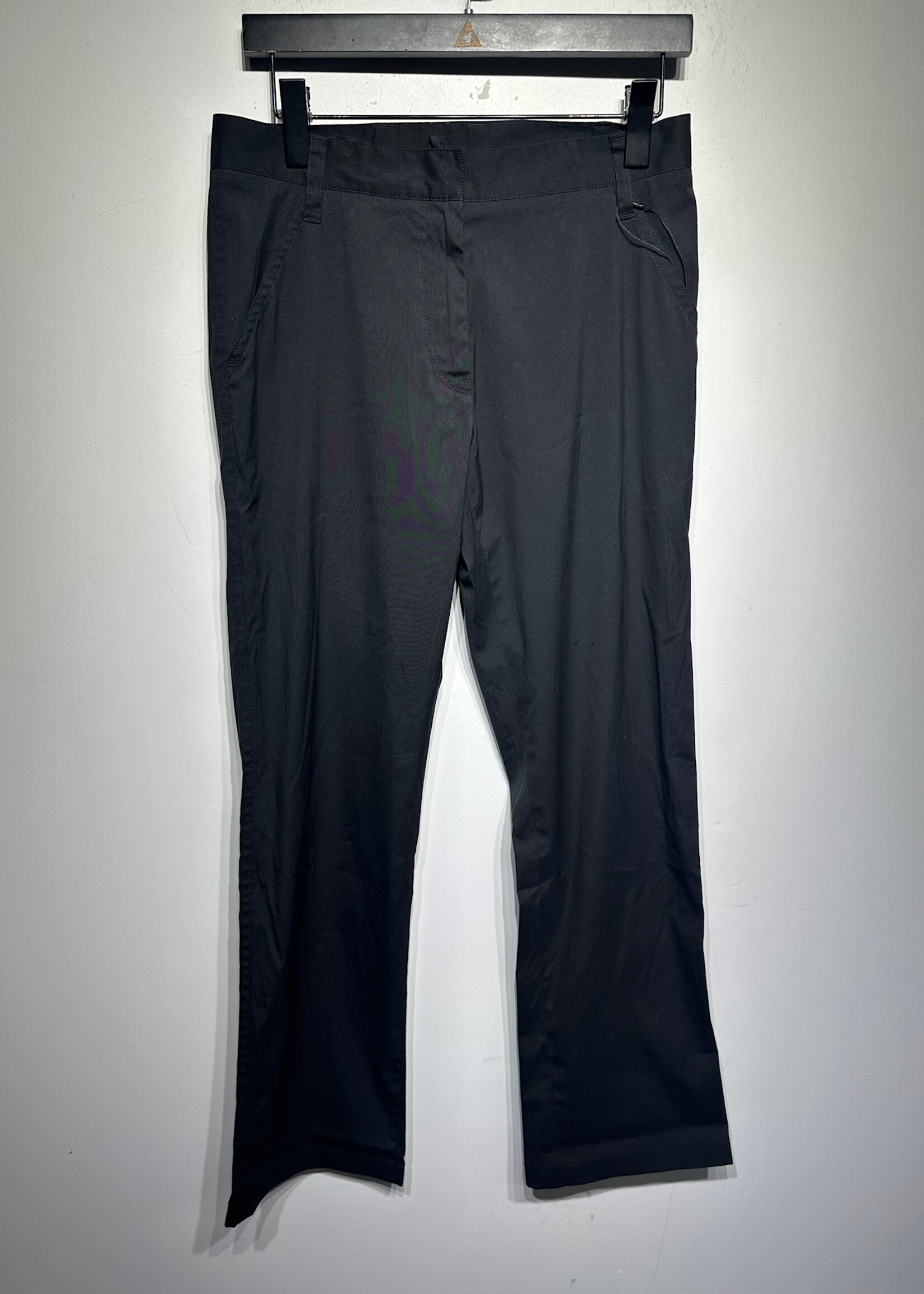 Jil Sander Black Flared Slack Pants Unisex 30"