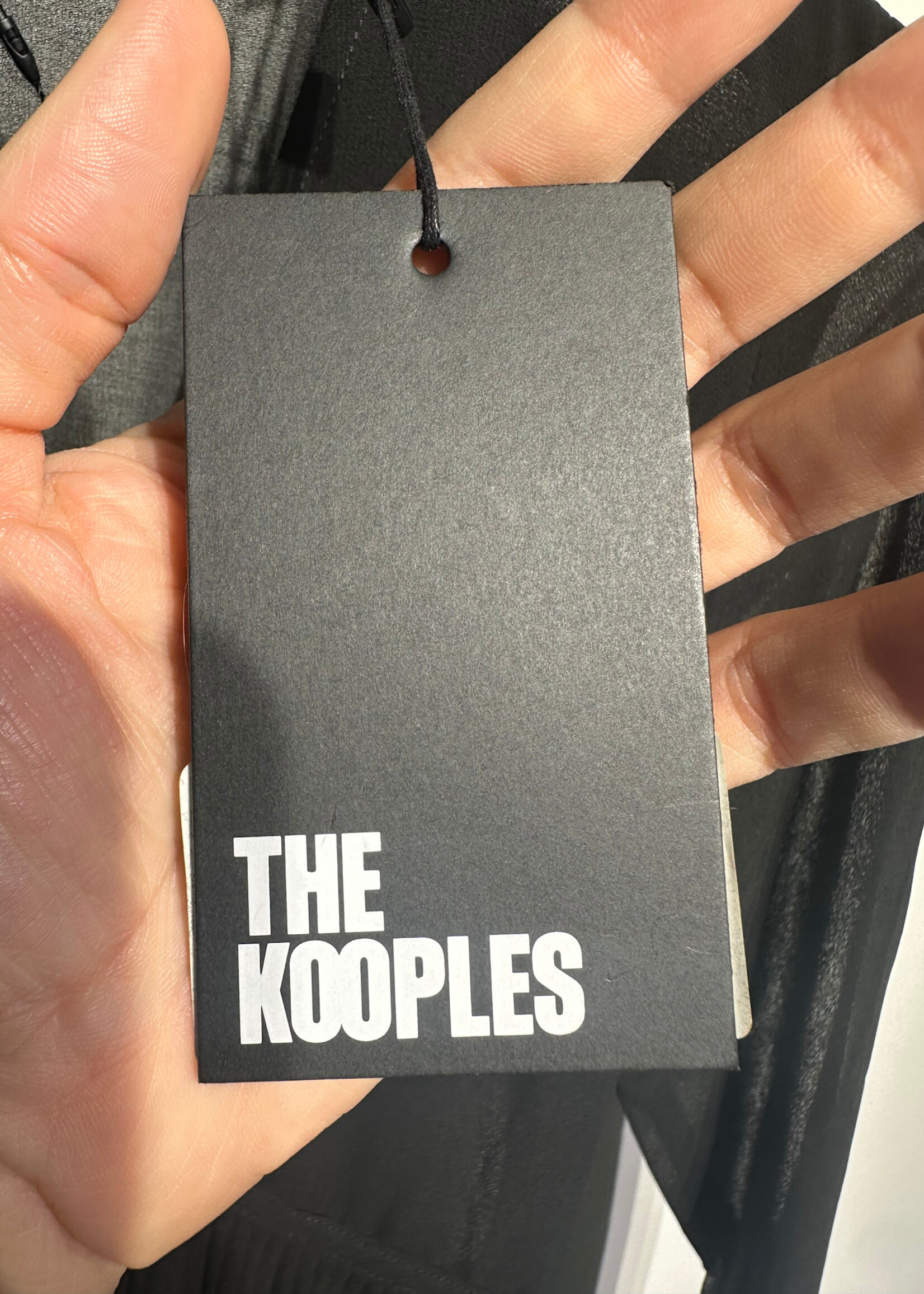 NWT Kooples Black Tiered LS Dress 0/XS