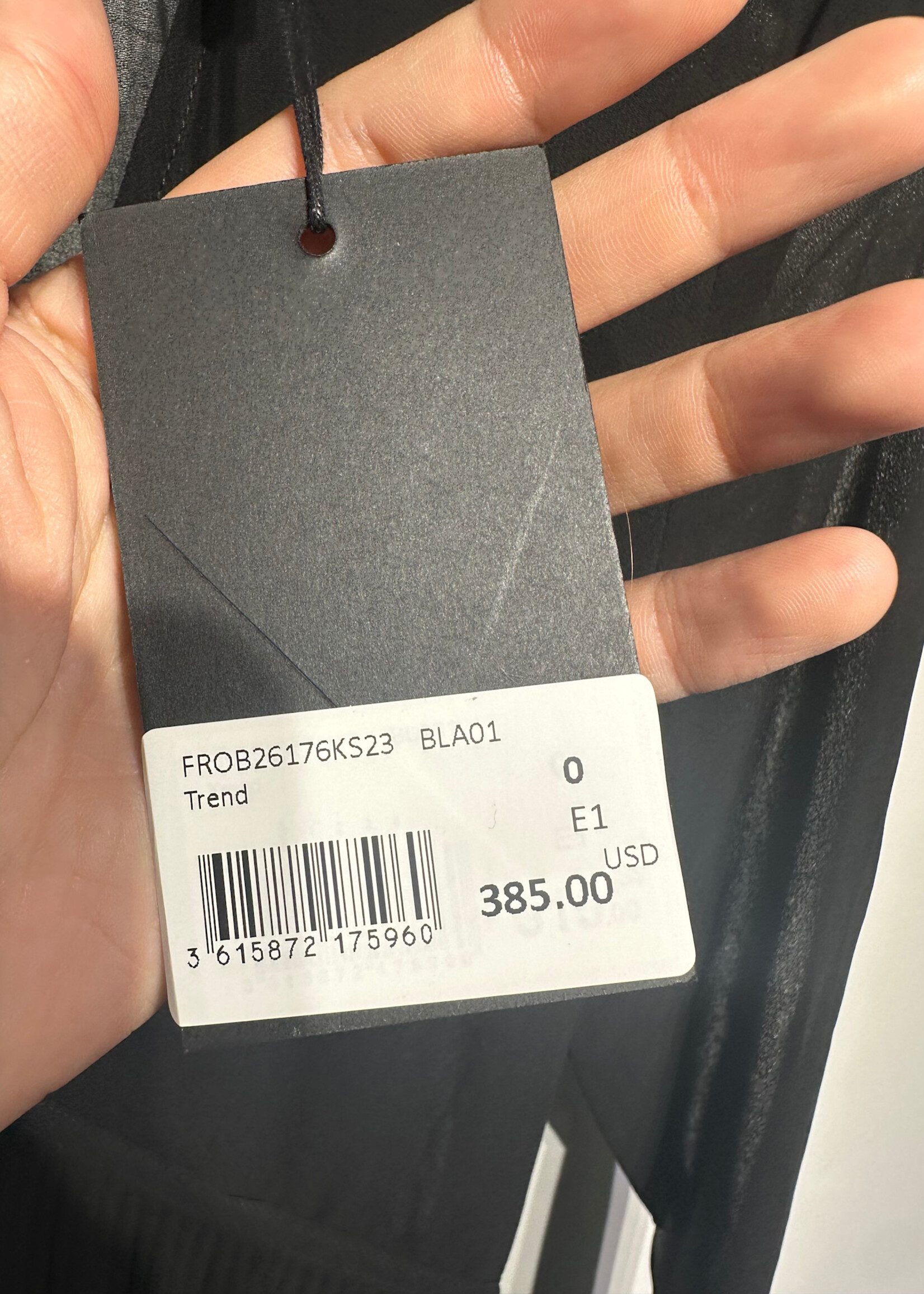 NWT Kooples Black Tiered LS Dress 0/XS