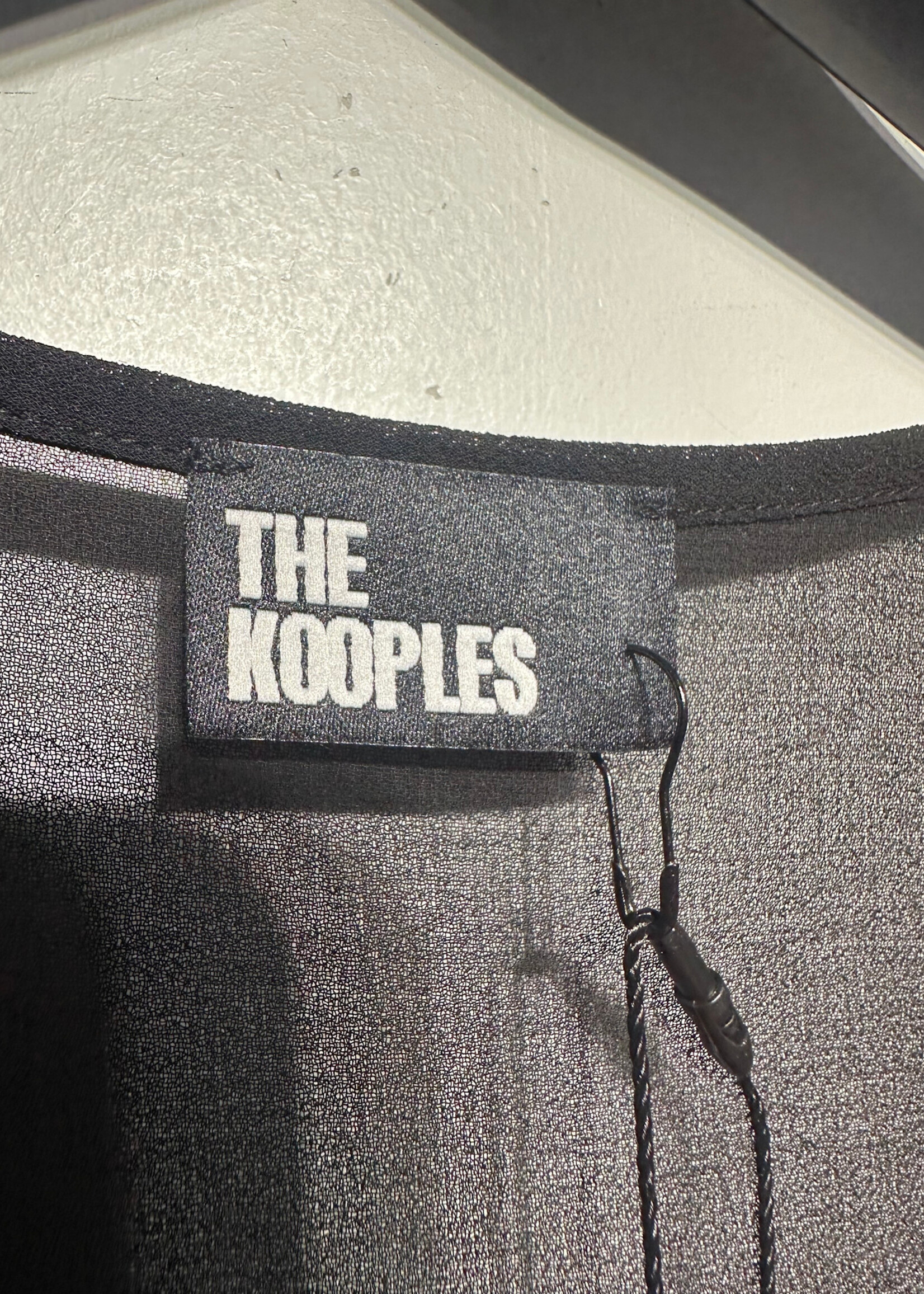 NWT Kooples Black Tiered LS Dress 0/XS