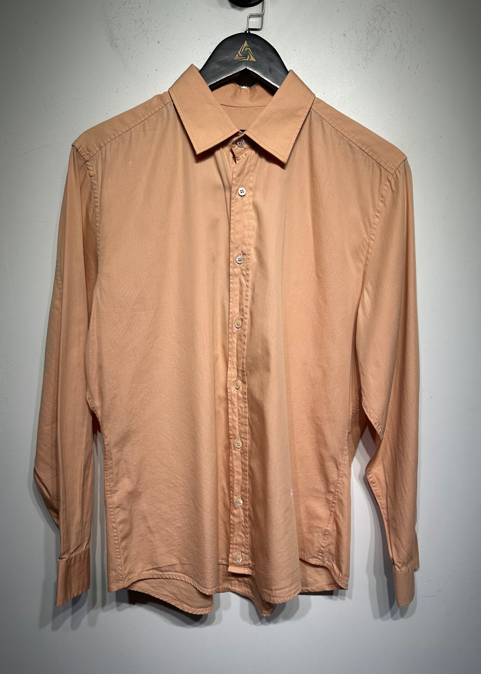 Gucci Pink LS Button Up 41/16 M