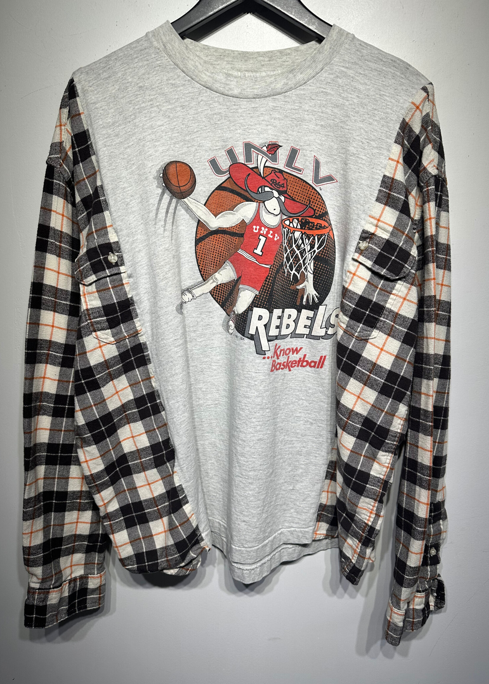 Vintage UNLV Rework Flannel LS L