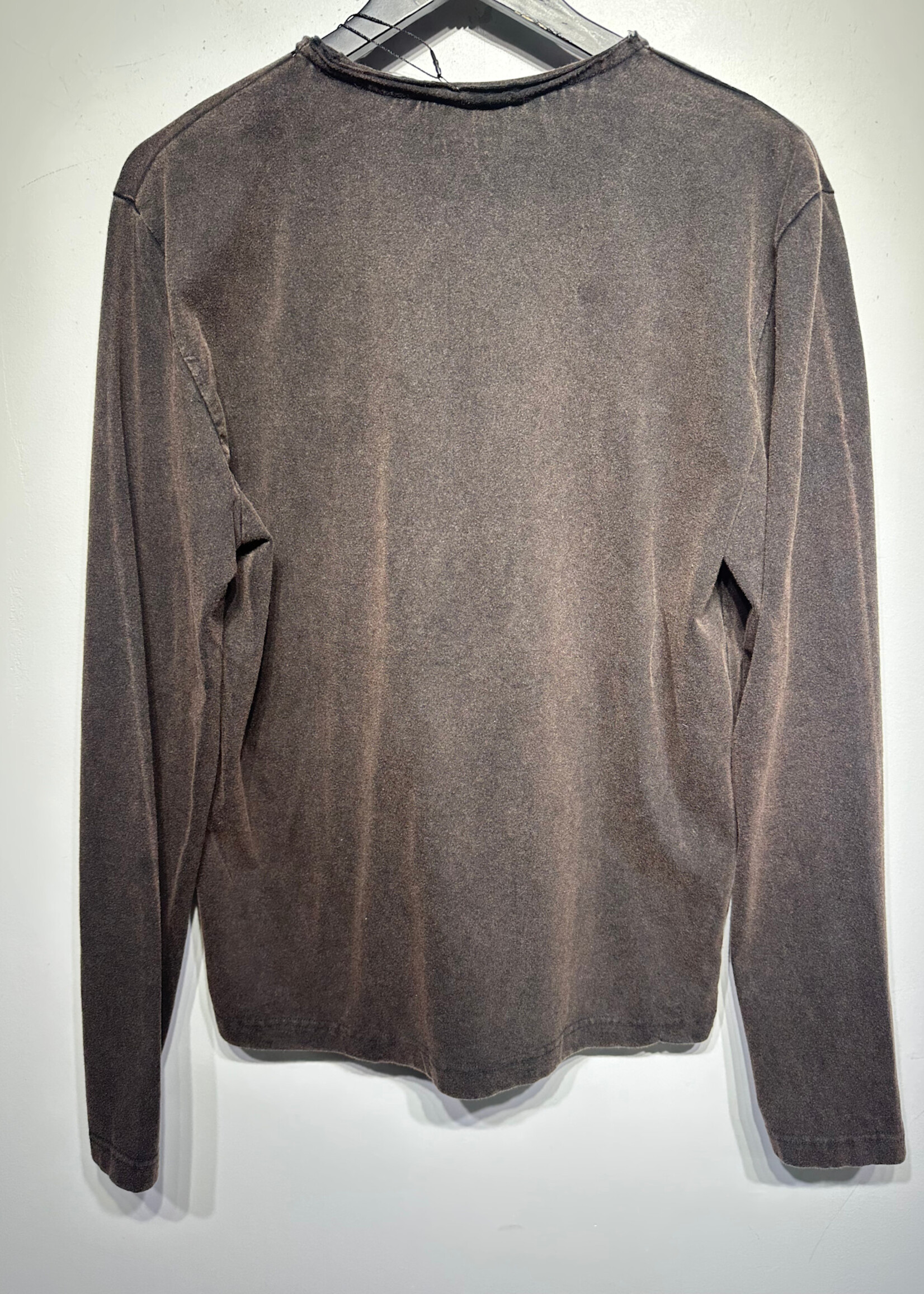 Report Jeans Blue Brown Patchwork LS Masc M