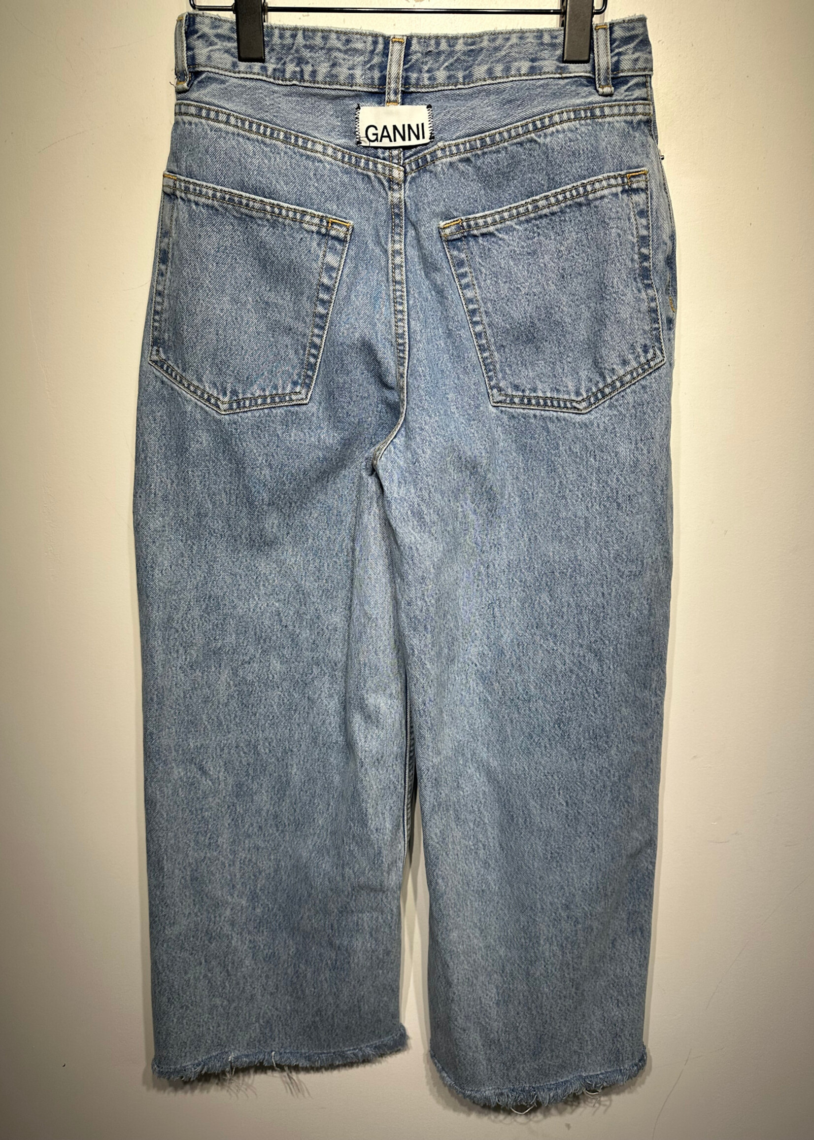 GANNI MIDWASH WIDE LEG JEANS 26
