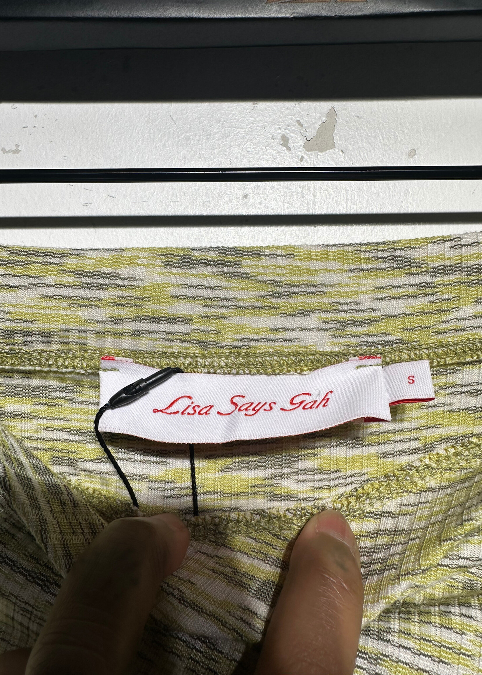 LISA SAYS GAH GREEN SINCHED SKIRT 26