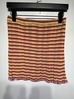 PALOMA WOOL MULTI-STRIPED RIBBED SKIRT 26