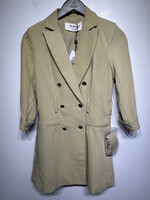 NWT 4th & Reckless Beige Belted Trench Fem XS