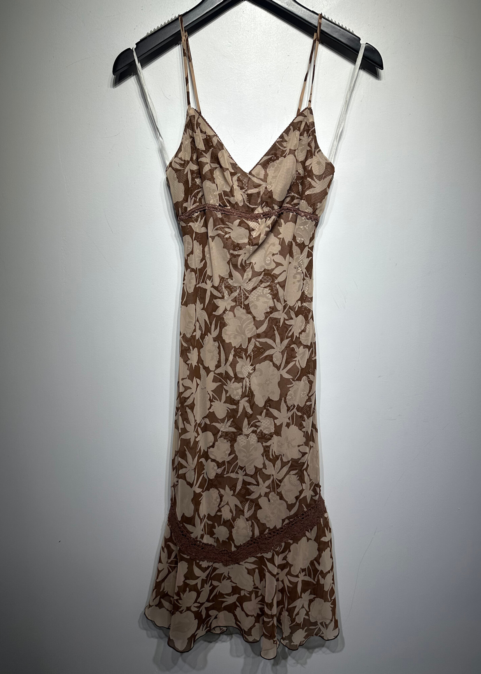 Charlotte Russe Brown Pattern Y2K Dress S