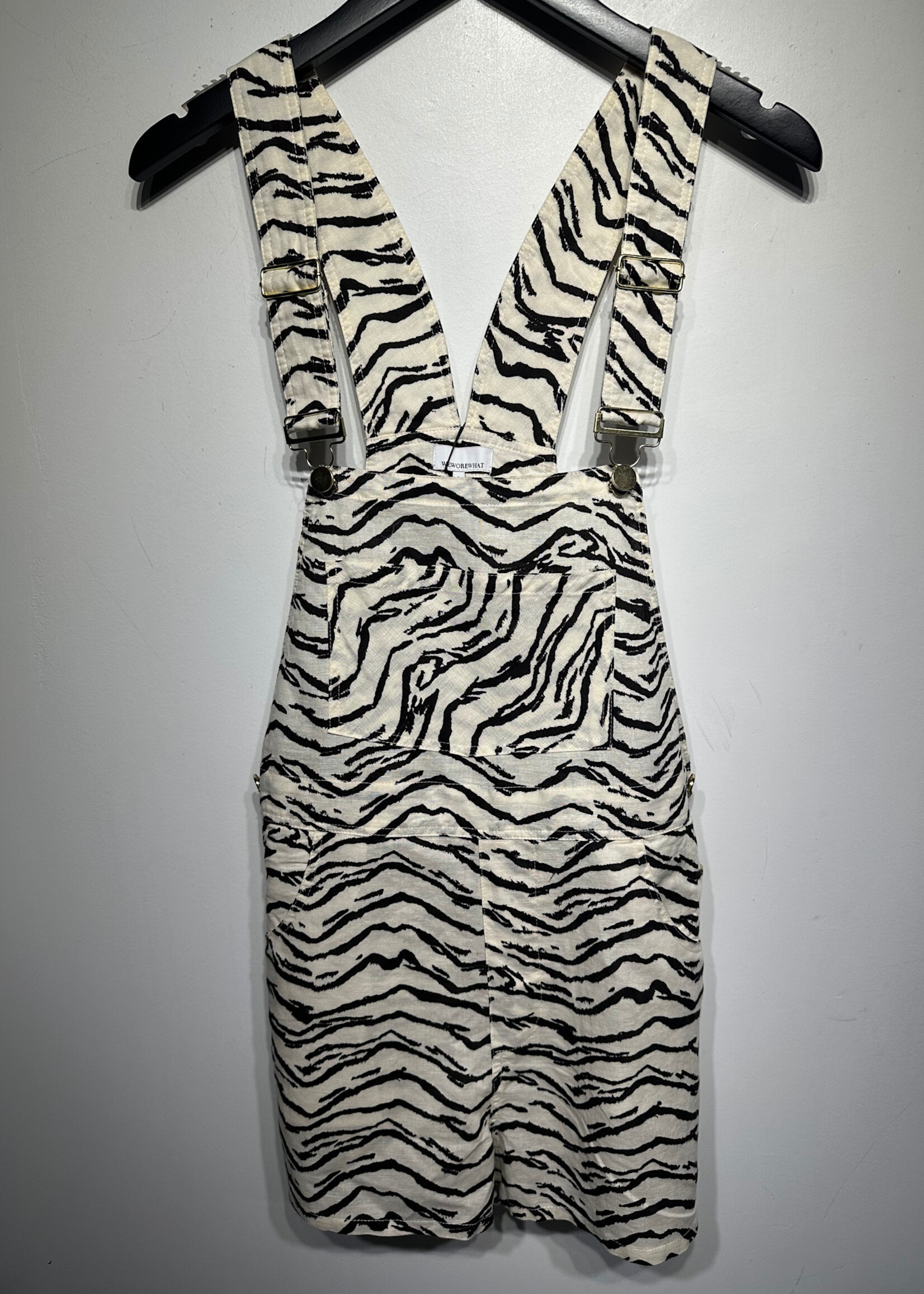 NWT WEWOREWHAT TIGER OVERALLS S