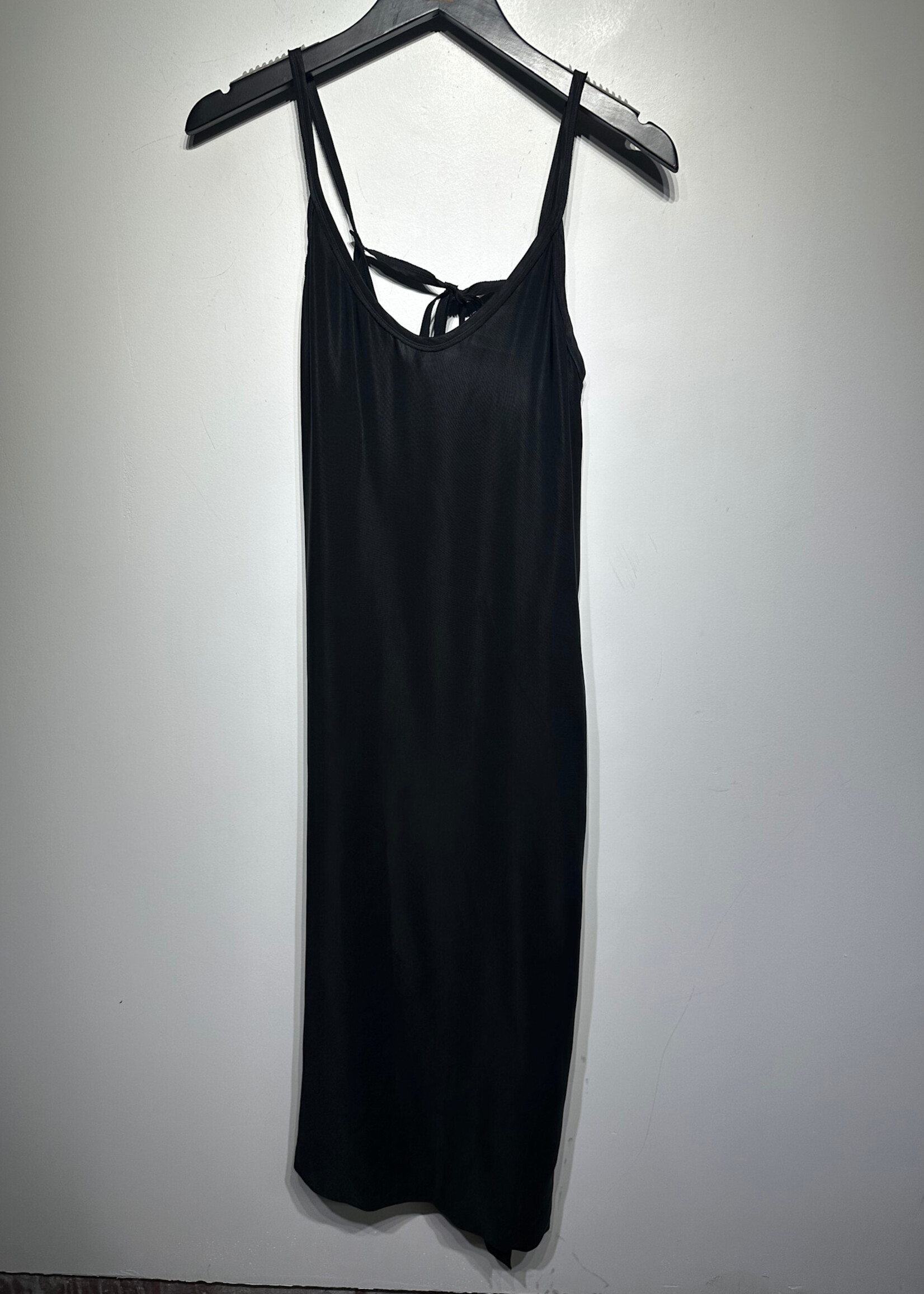 Helmut Black Cupro Tank Dress S