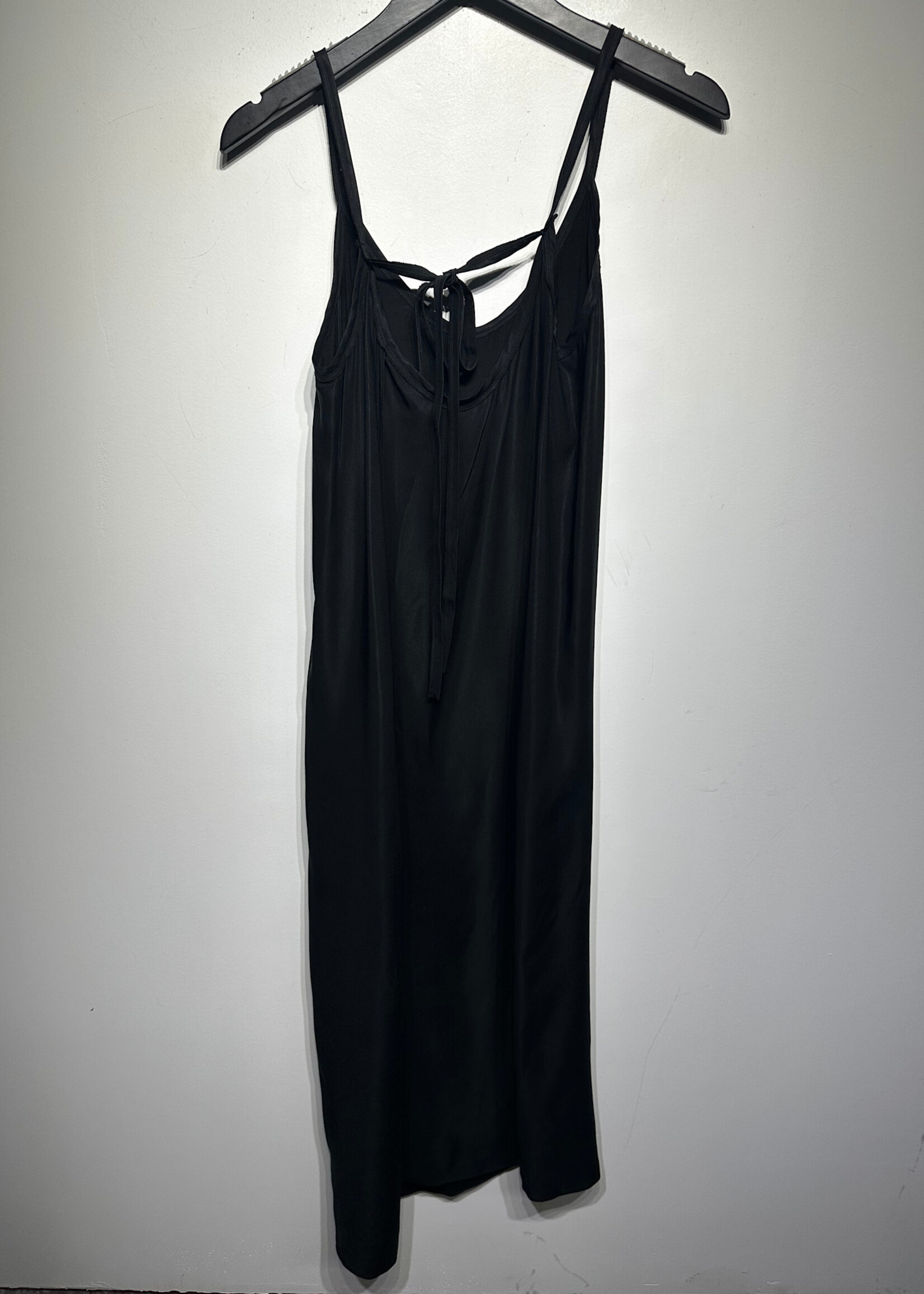 Helmut Black Cupro Tank Dress S