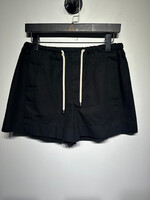Helmut Lang Black Drawstring Shorts 27-29
