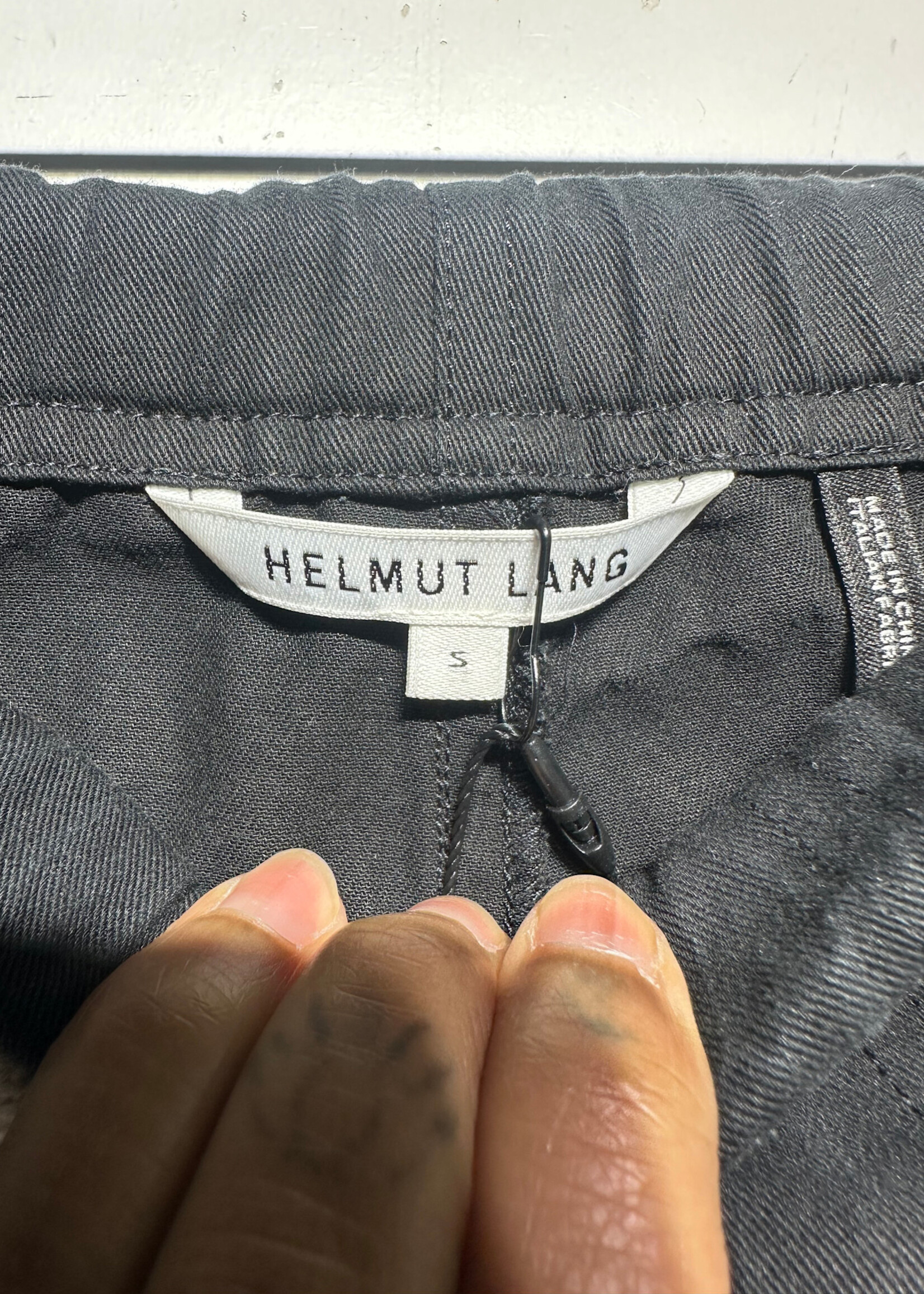 Helmut Lang Black Drawstring Shorts 27-29