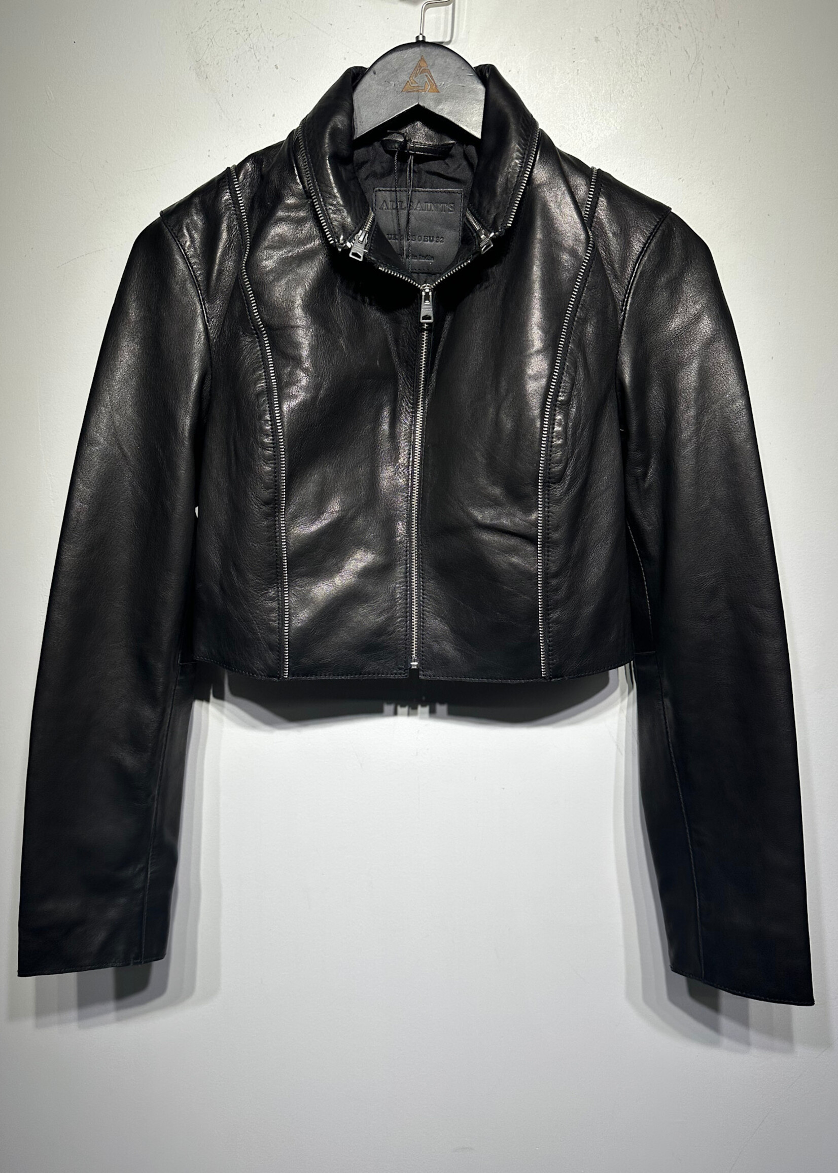 NWT Allsaints Landers Biker Jacket Fem XS