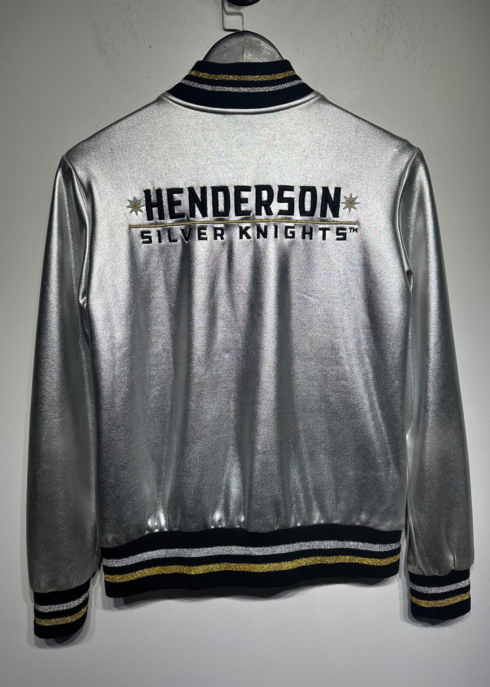 Golden Knights Silver Bomber Jacket Fem S/M