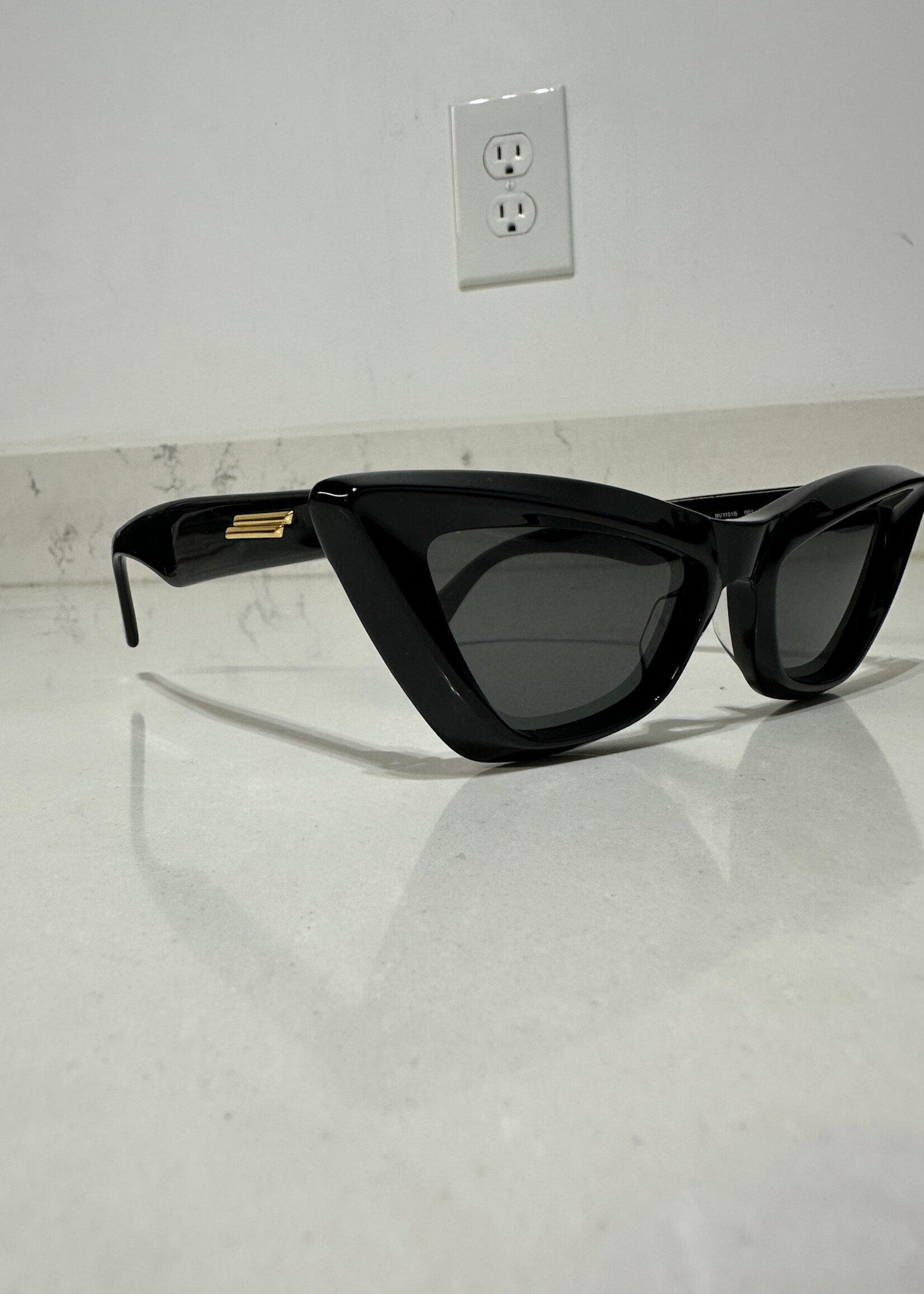 Bottega Black Cat Eye Glasses