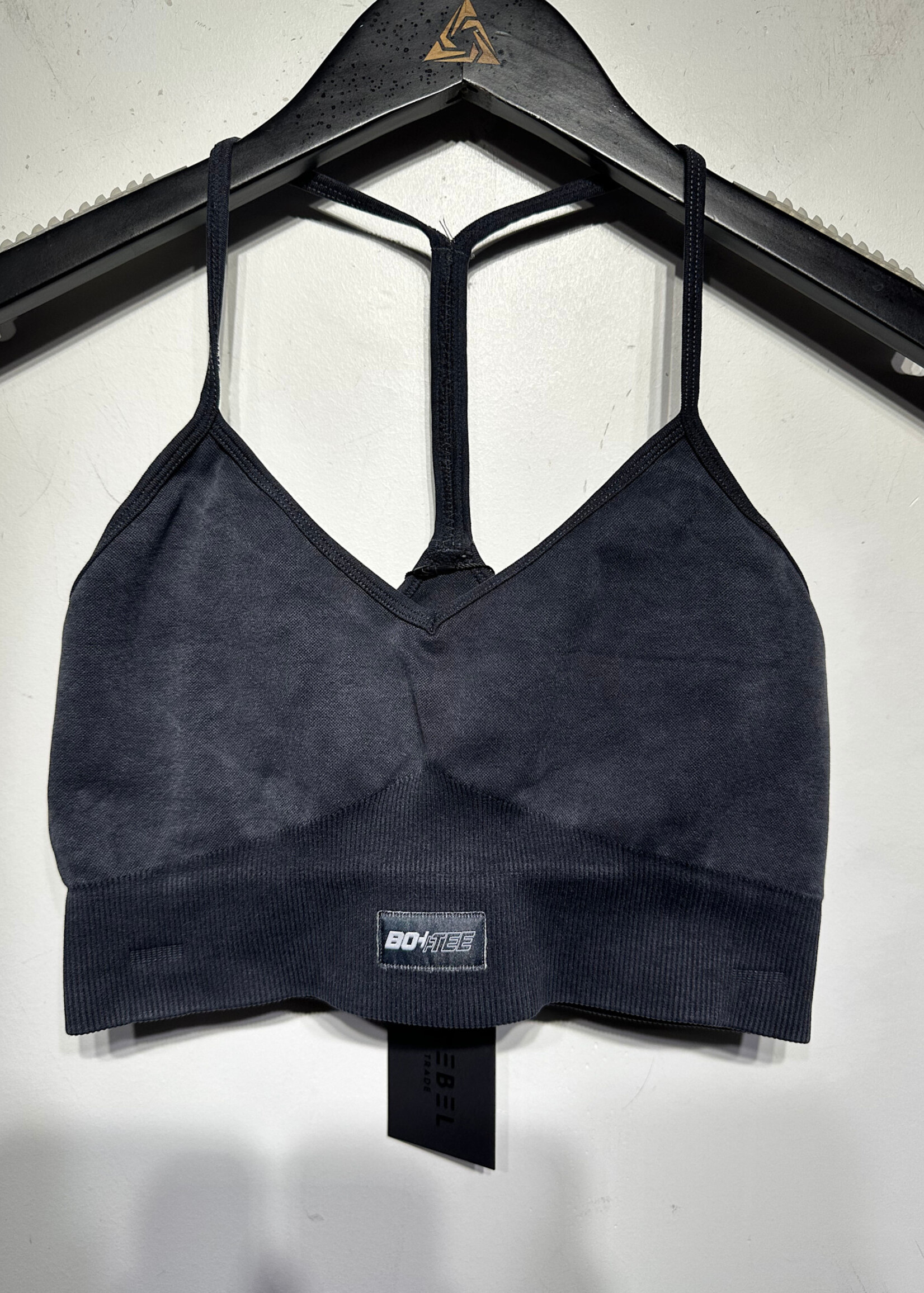 Bo+tee Washed Black 2PC Workout Set S