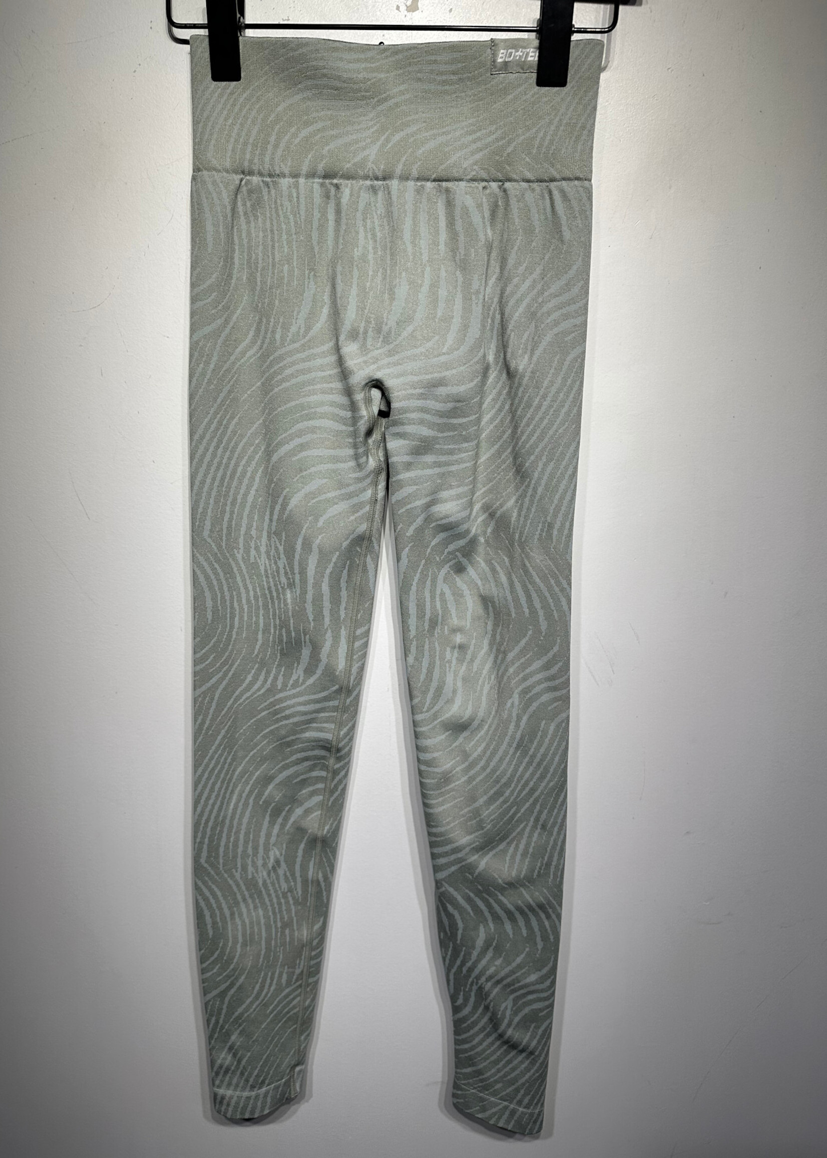 Bo+tee Green Blue Swirl Print Workout Set S