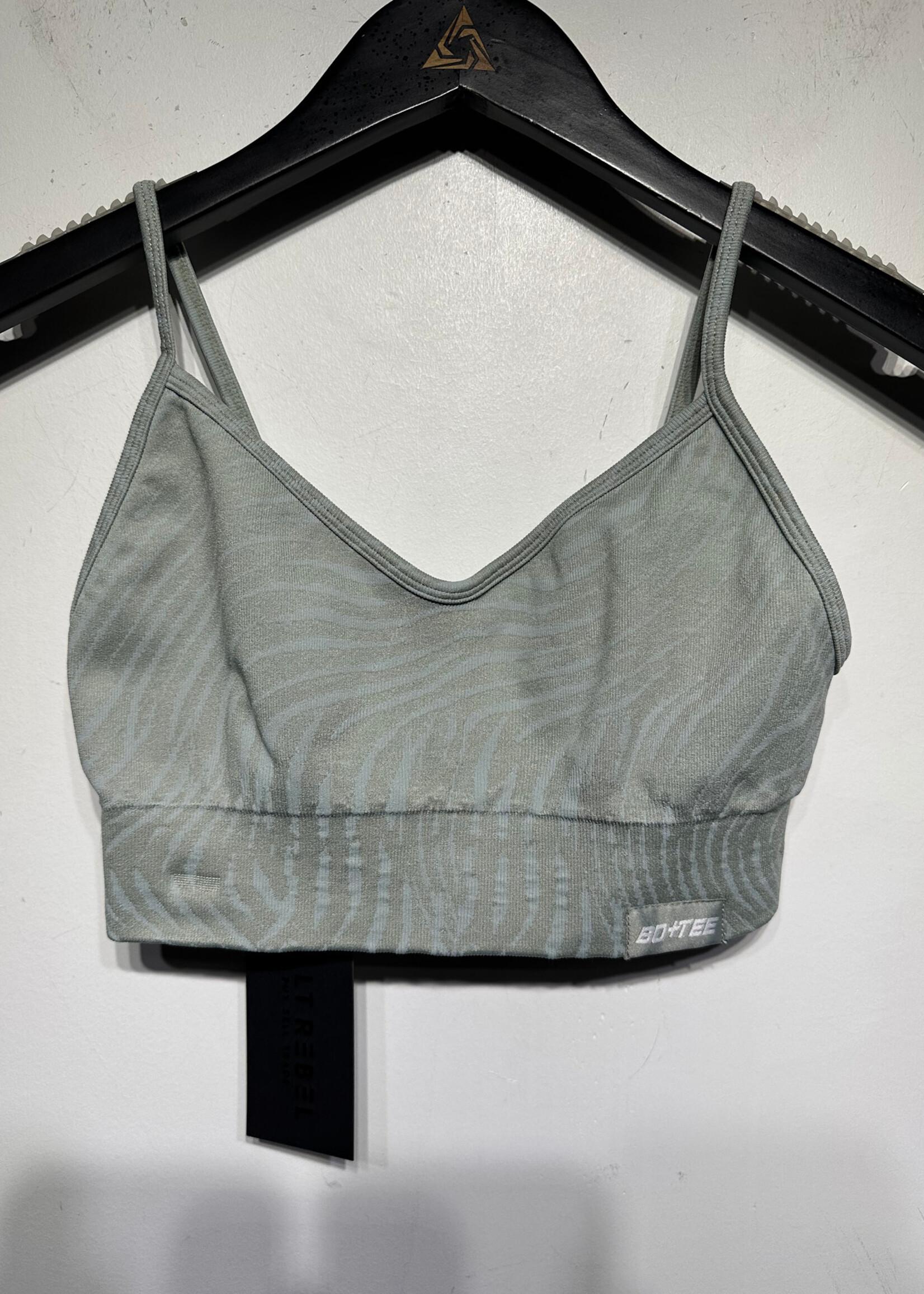 Bo+tee Green Blue Swirl Print Workout Set S