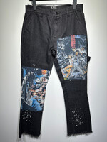 XXIII Patch Flare Black Pant Masc 32