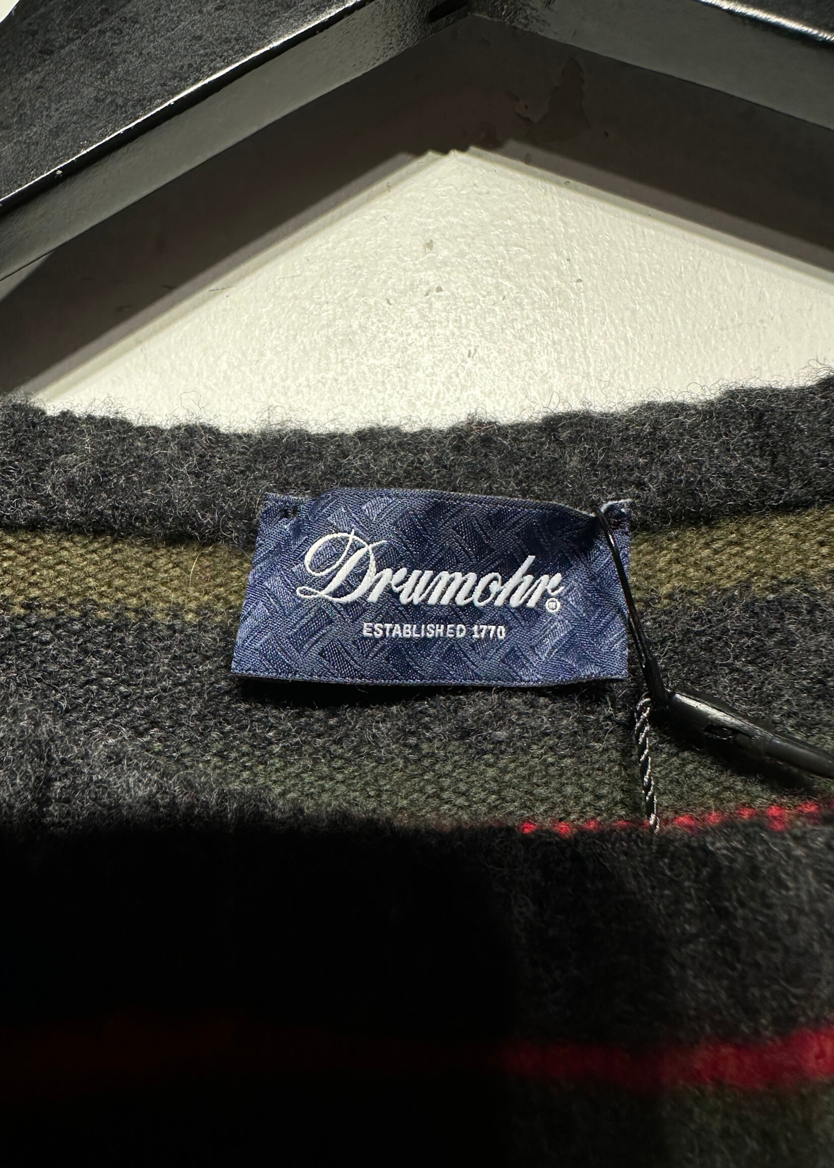 Drumohr Multicolor Striped Wool Sweater Masc L