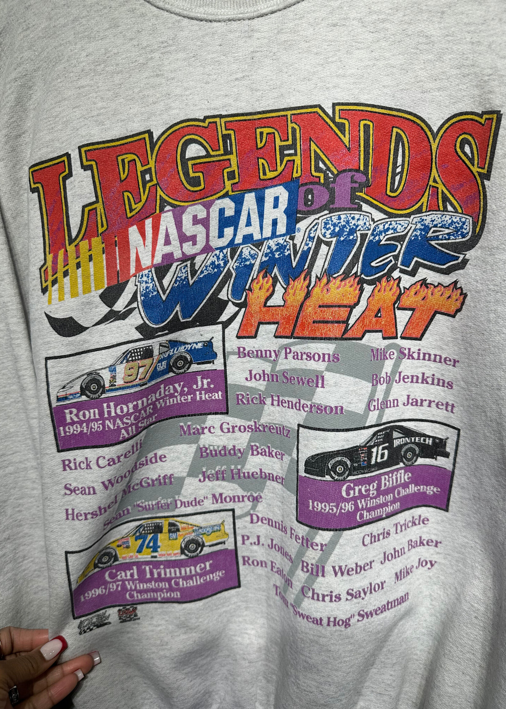 LEGENDS OF NASCAR VINTAGE SWEATER L