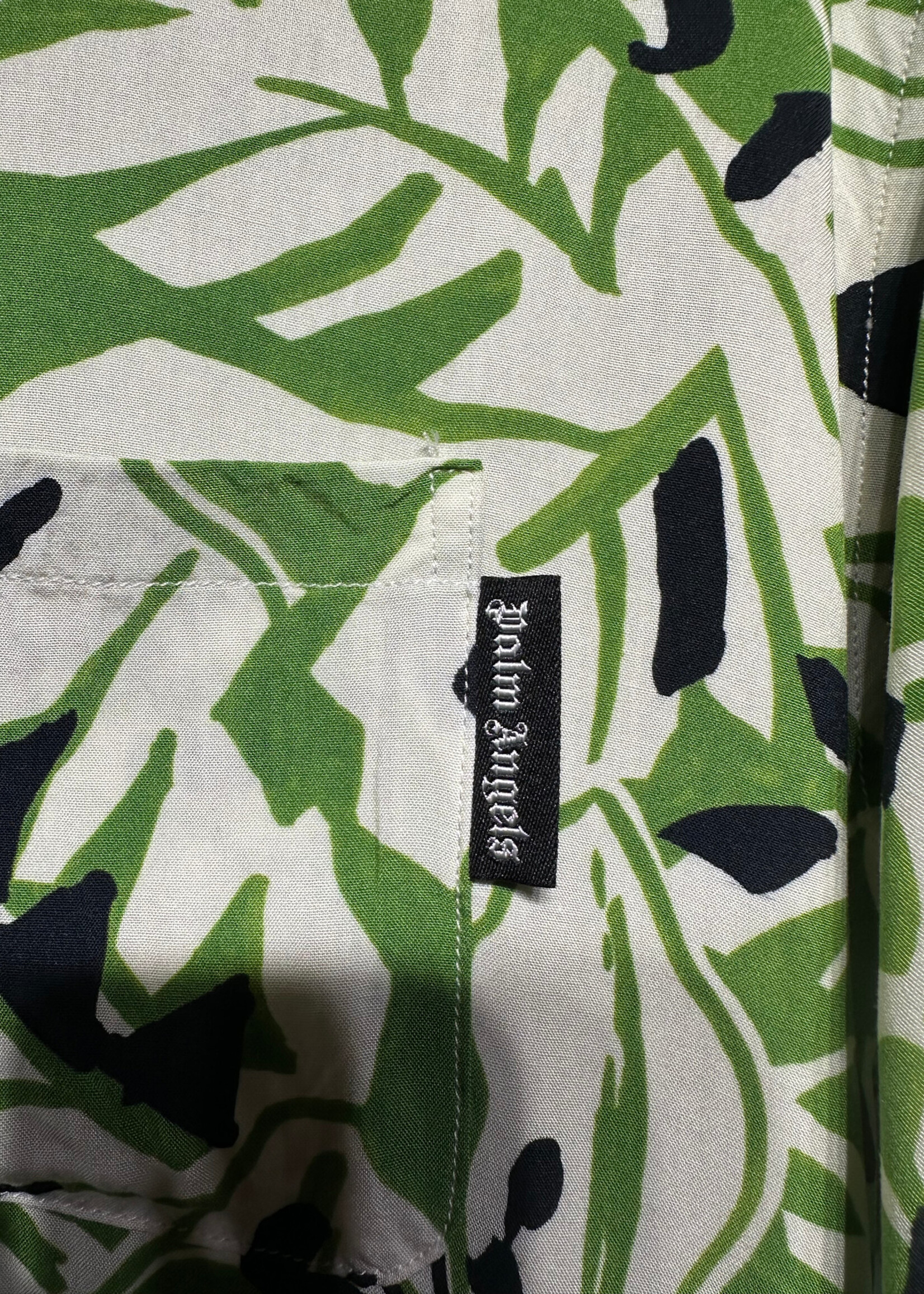 Palm Angels Green Leaf Print B/U 52/XL
