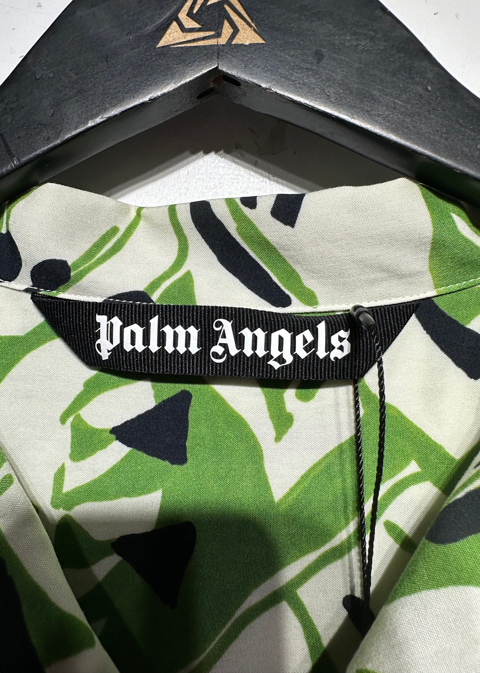 Palm Angels Green Leaf Print B/U 52/XL