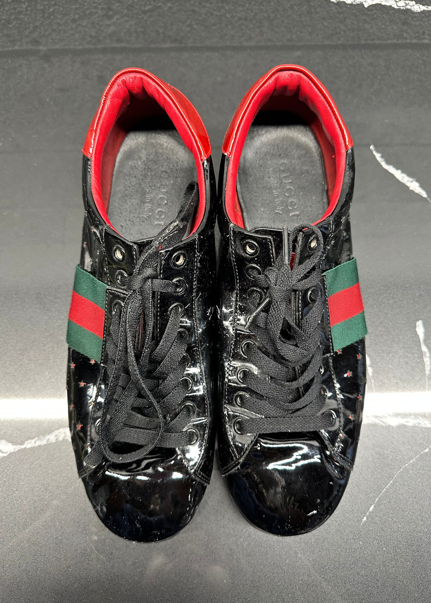 Gucci Y2K Black Patent Sneaker Fits Masc 9