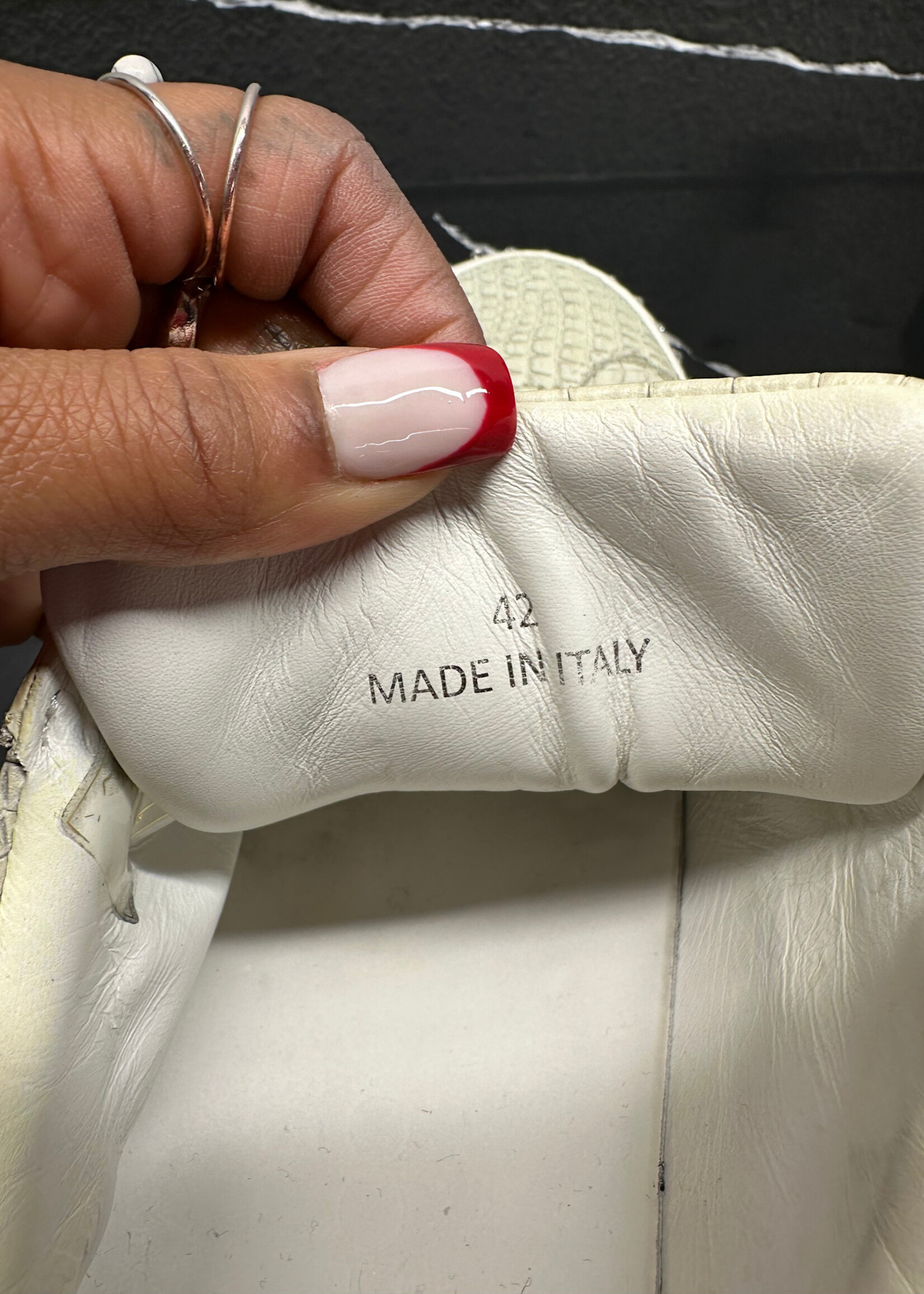 Jimmy Choo White Croc Sneakers 9