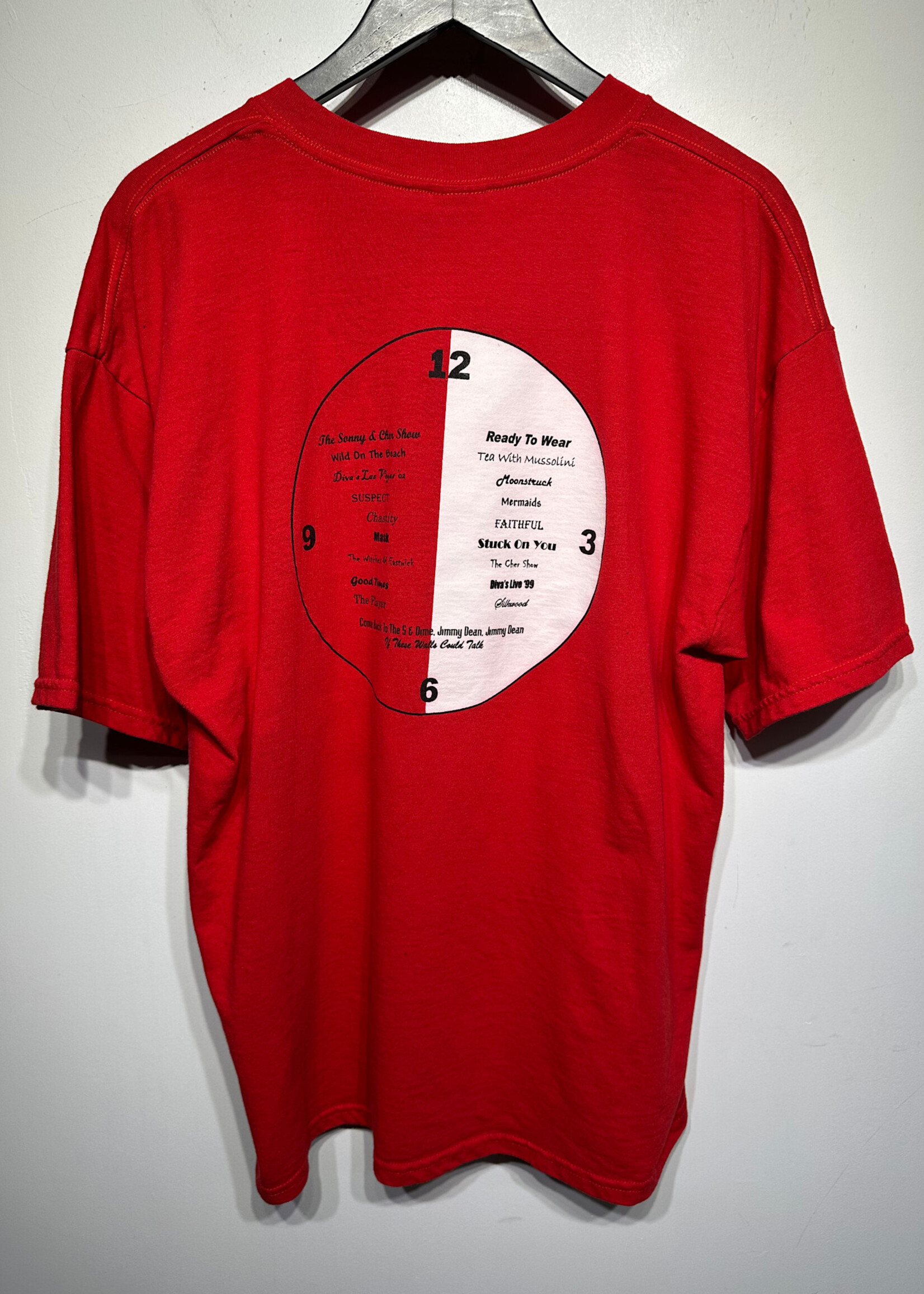 00s Cher Believe Red Tee XL