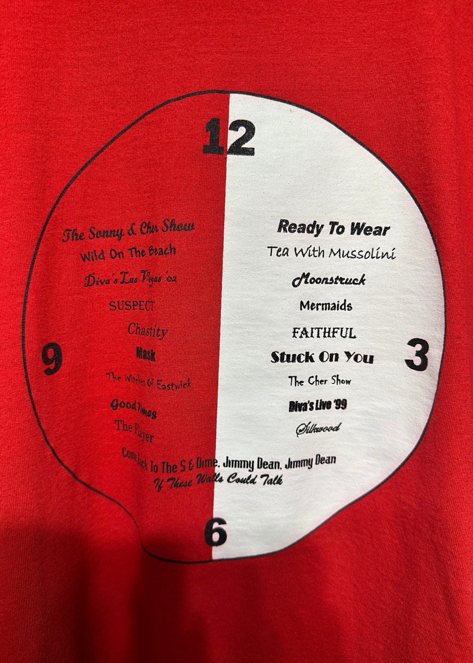 00s Cher Believe Red Tee XL