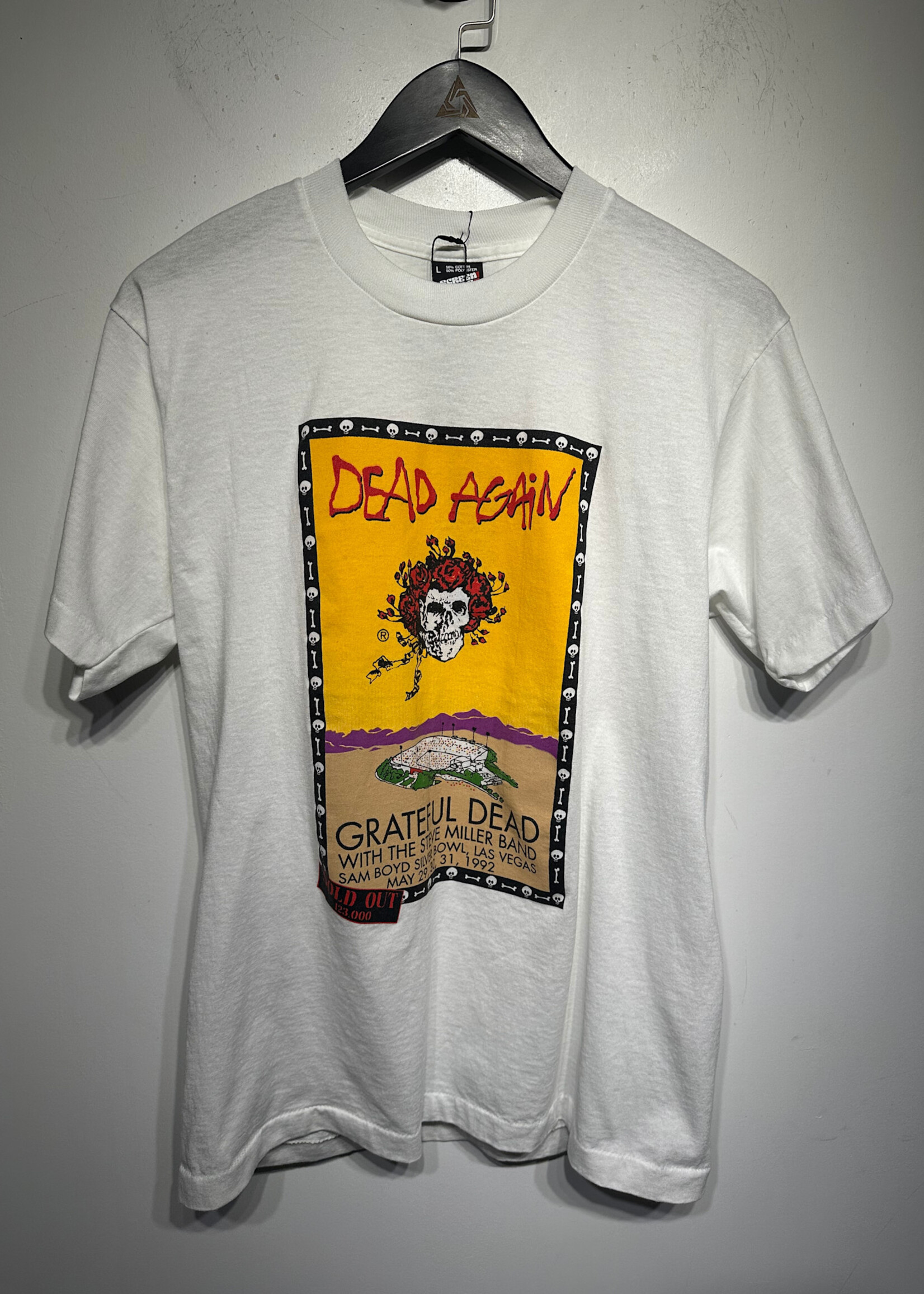 92' Grateful Dead 'Dead Again' White Tee L
