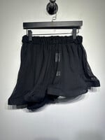 Gluck Black Asymmetrical Sheer Skirt 29