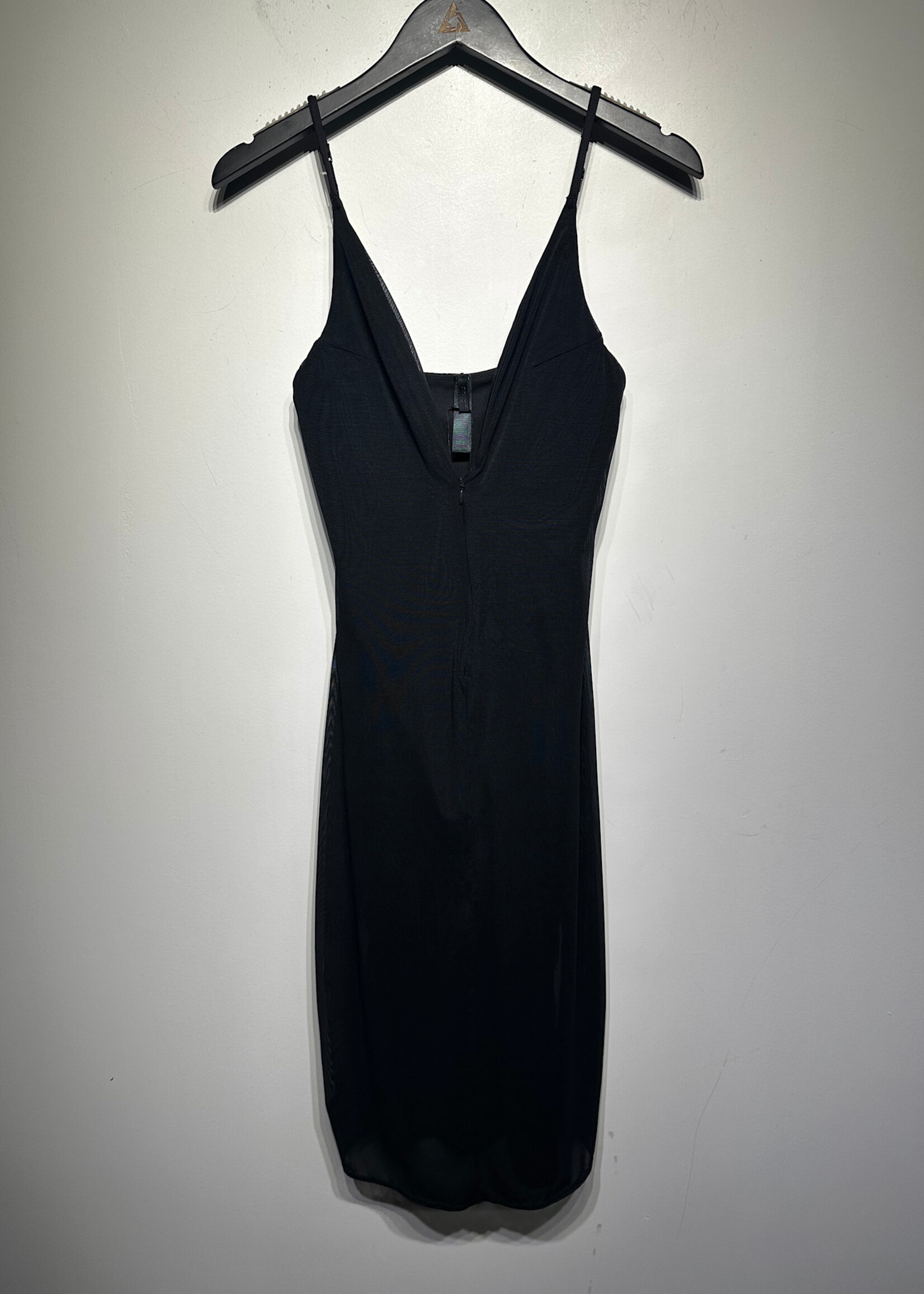 Skims Black Bodysuit Dress M