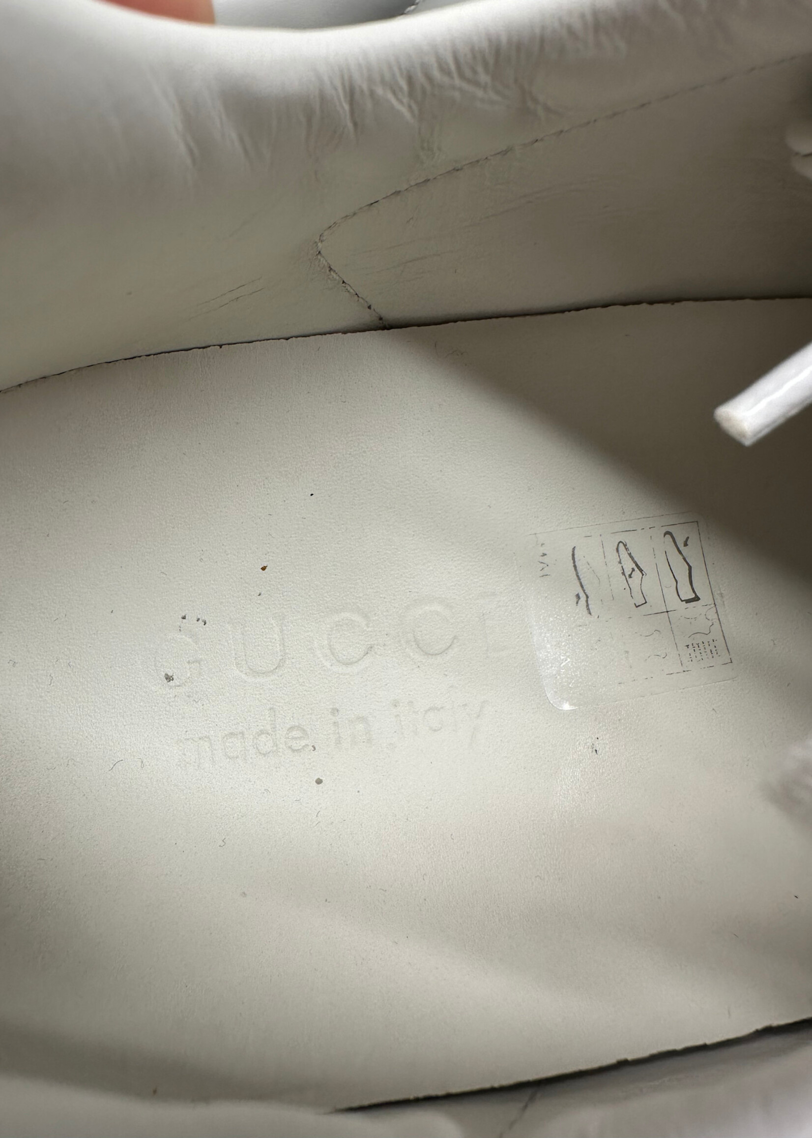 Gucci Ace White Bee Sneakers Masc 9