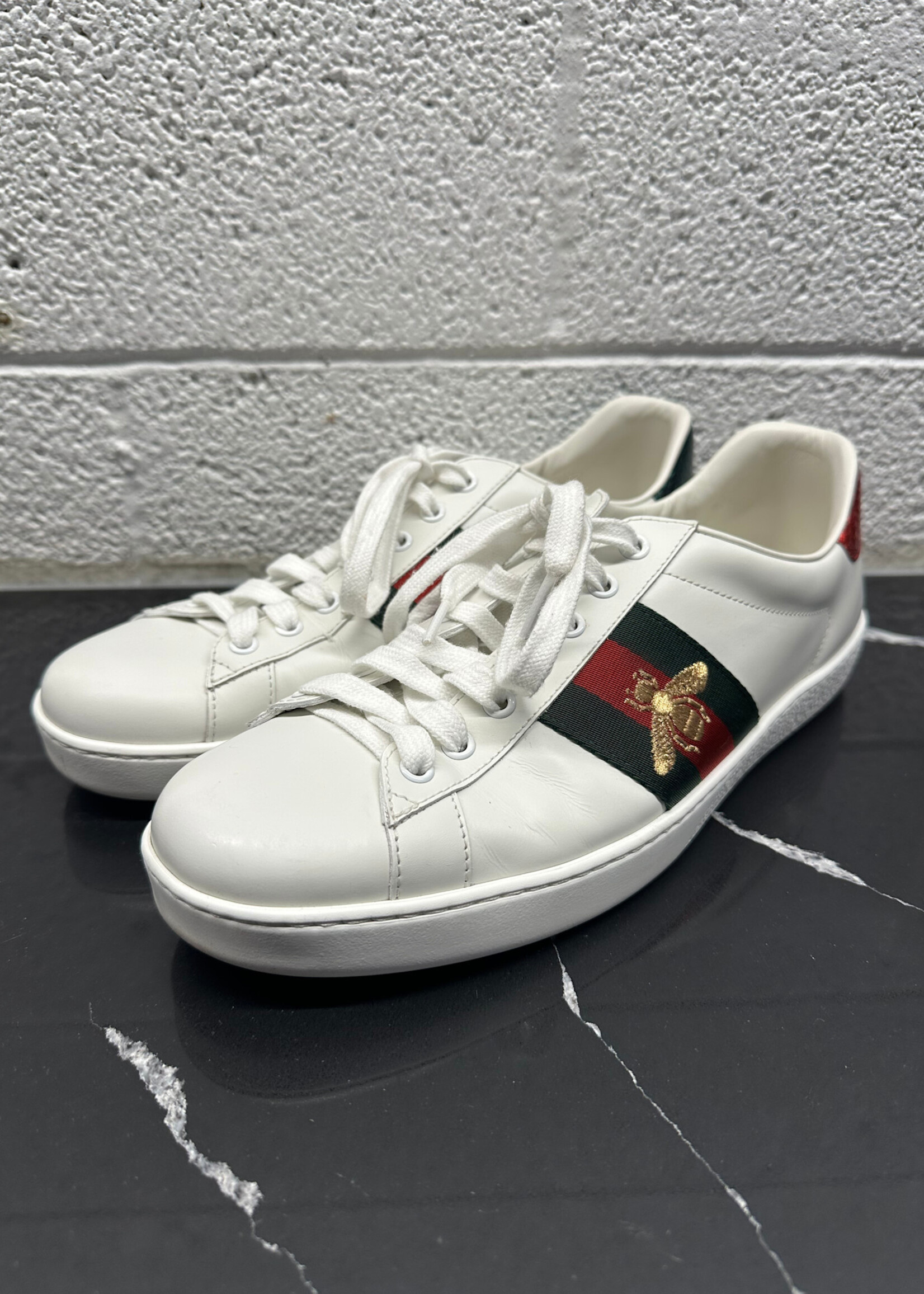 Gucci Ace White Bee Sneakers Masc 9