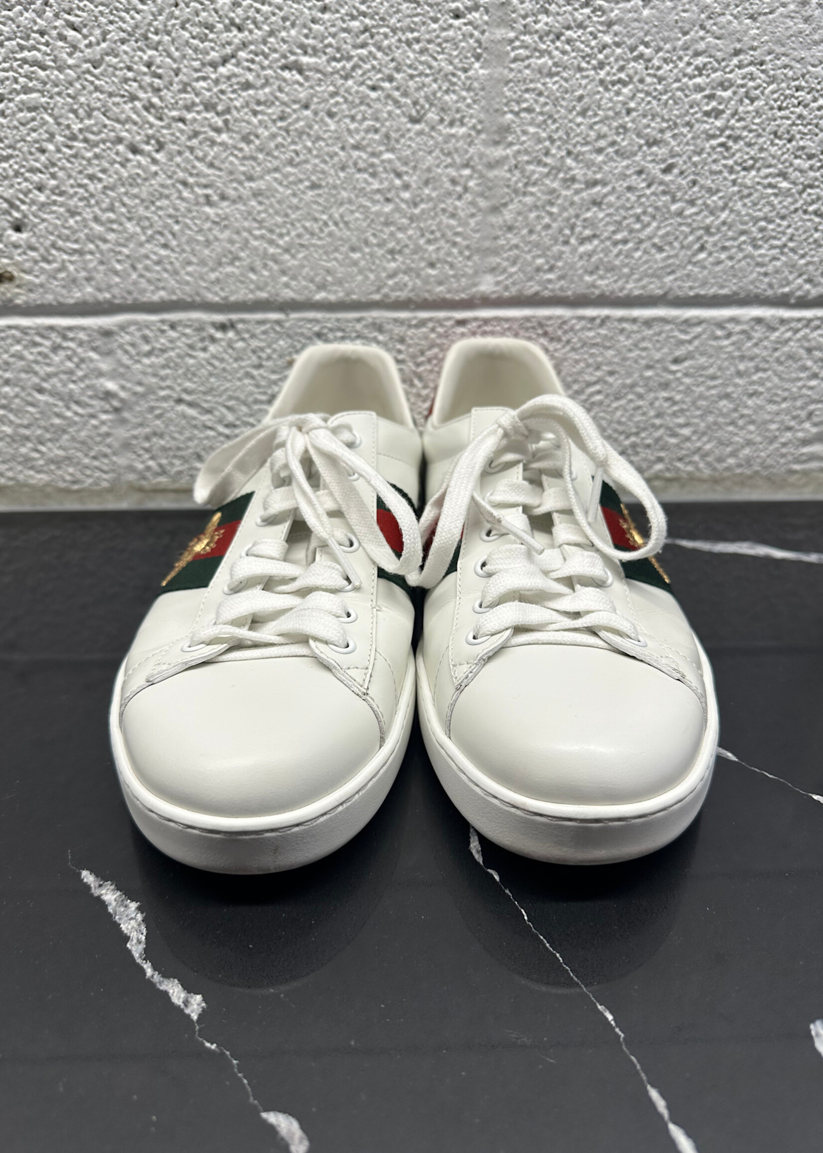 Gucci Ace White Bee Sneakers Masc 9